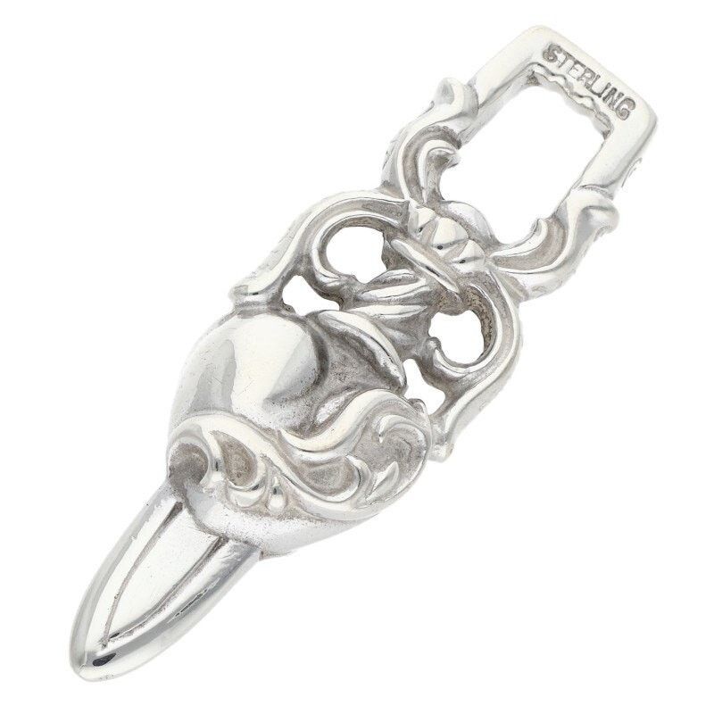 Chrome Hearts Chrome Hearts Silver Dagger Heart Necklace Size ONE SIZE - 1 Thumbnail