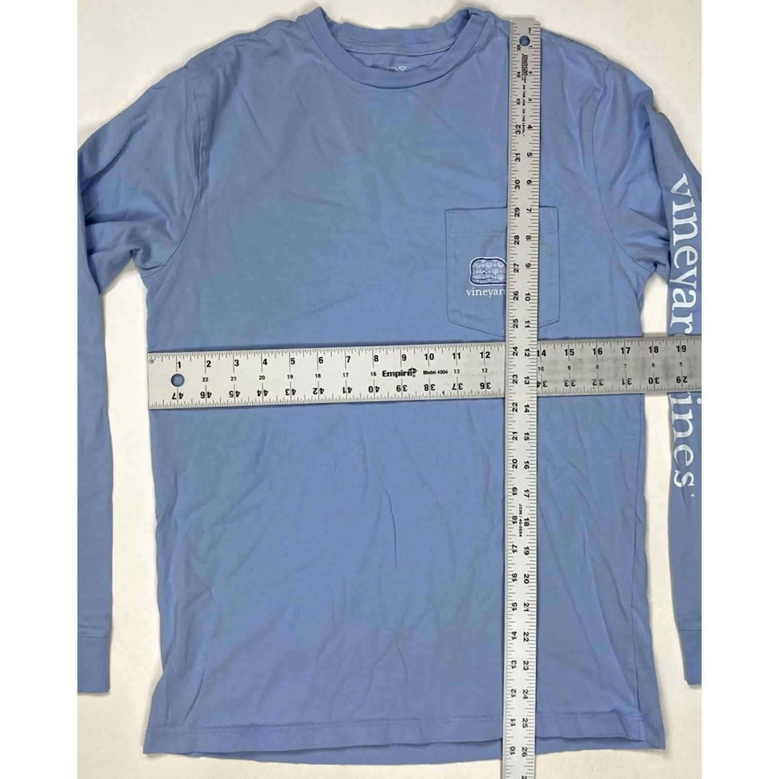 Vineyard Vines Vineyard Vines Happy Hanukkah Pocket Graphic T-shirt Men XS Blue Long Sleeve Size US XS / EU 42 / 0 - 6 Thumbnail