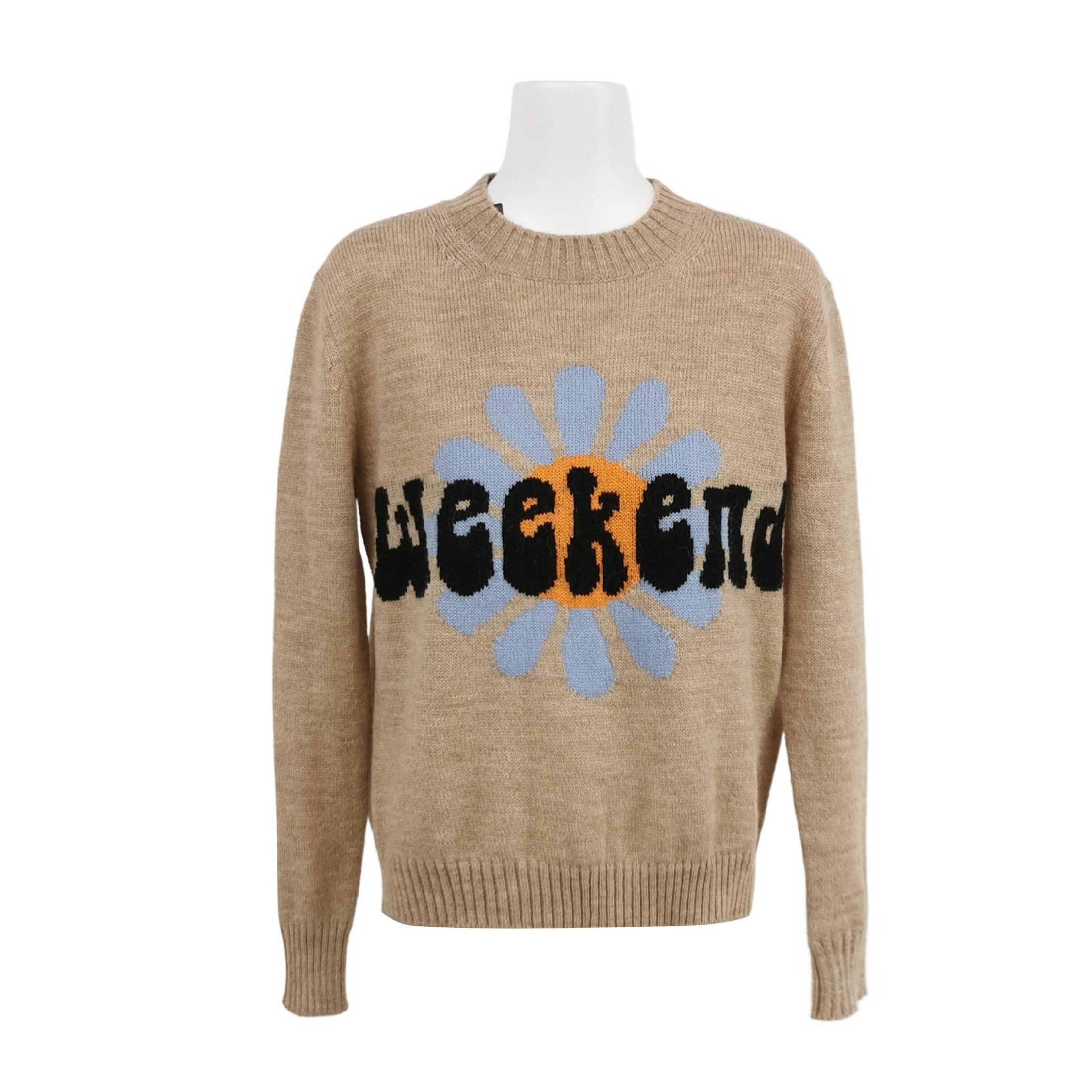Weekend Max Mara Weekend Max Mara Alpaca Wool Blend Logo Sweater XS Size XL / US 12-14 / IT 48-50 - 1 Thumbnail