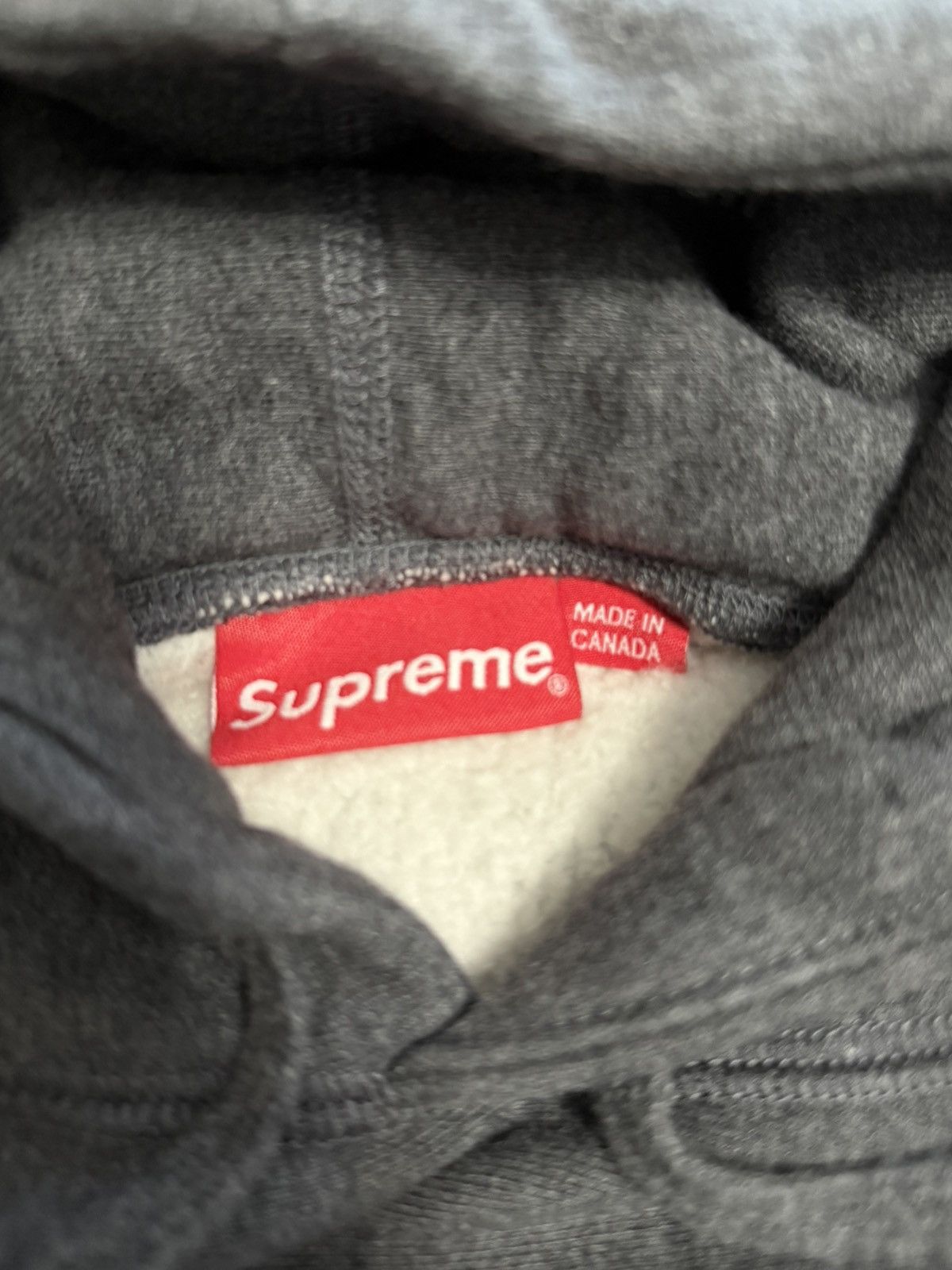Supreme Gray Supreme Hoodie • Pink Logo Size US L / EU 52-54 / 3 - 3 Thumbnail