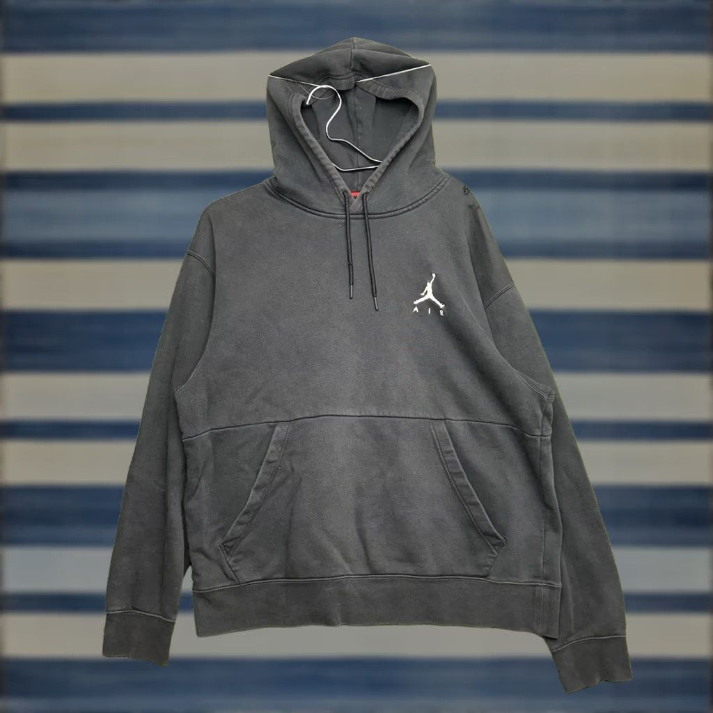 Jordan Brand Nike Jordan Hoodie Mens L Black Sweatshirt Pullover Hooded Jumper Sportswear Basketball Modern Size US L / EU 52-54 / 3 - 1 Thumbnail
