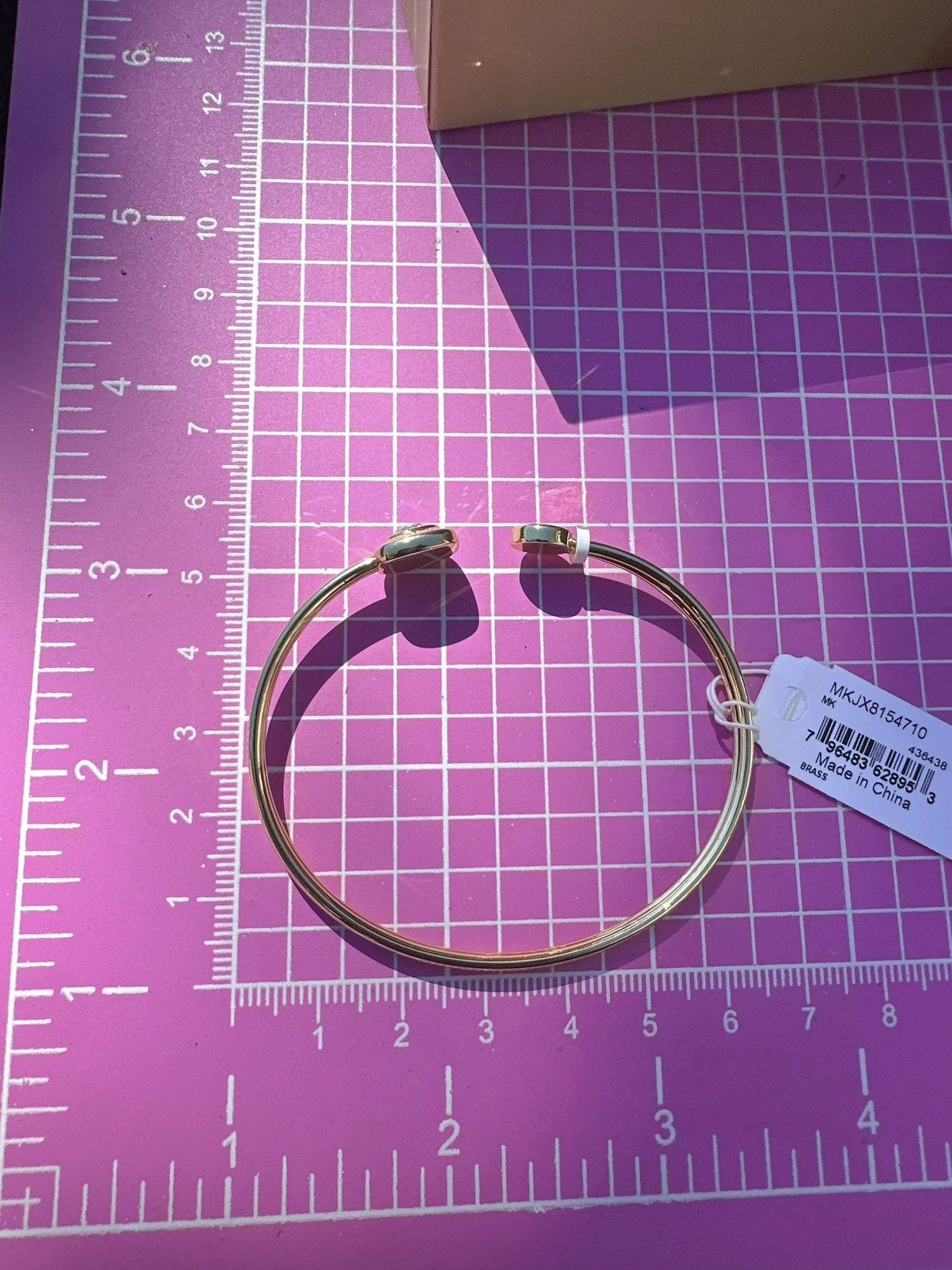 Michael Kors Michael Kors Brass adjustable bracelet bangle MKJX8154710 Size ONE SIZE - 4 Thumbnail