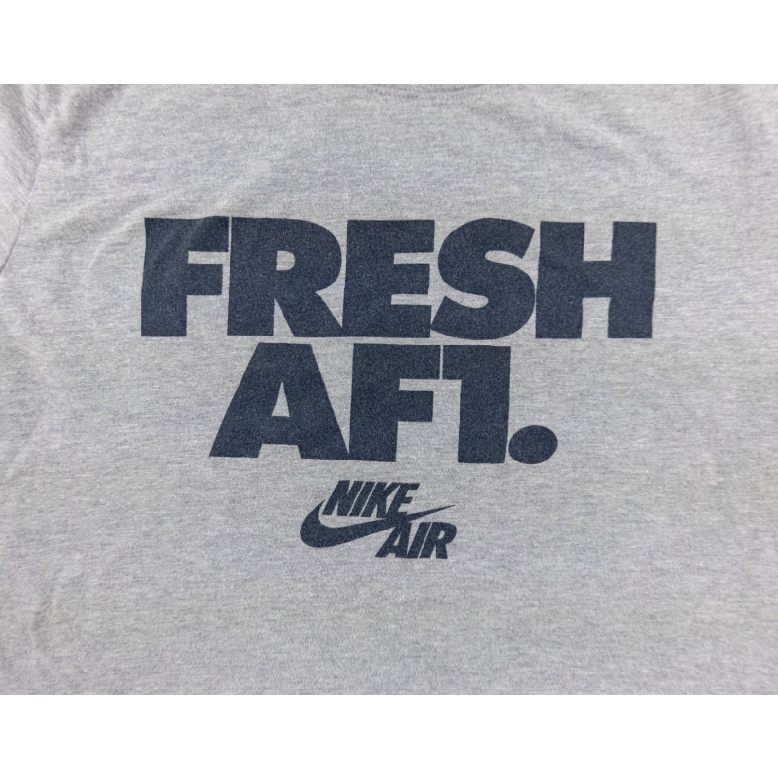 Nike Nike AF1 Swoosh Crewneck T-Shirt Adult Medium Gray Short Sleeve Mens Casual Tee Size US M / EU 48-50 / 2 - 2 Thumbnail
