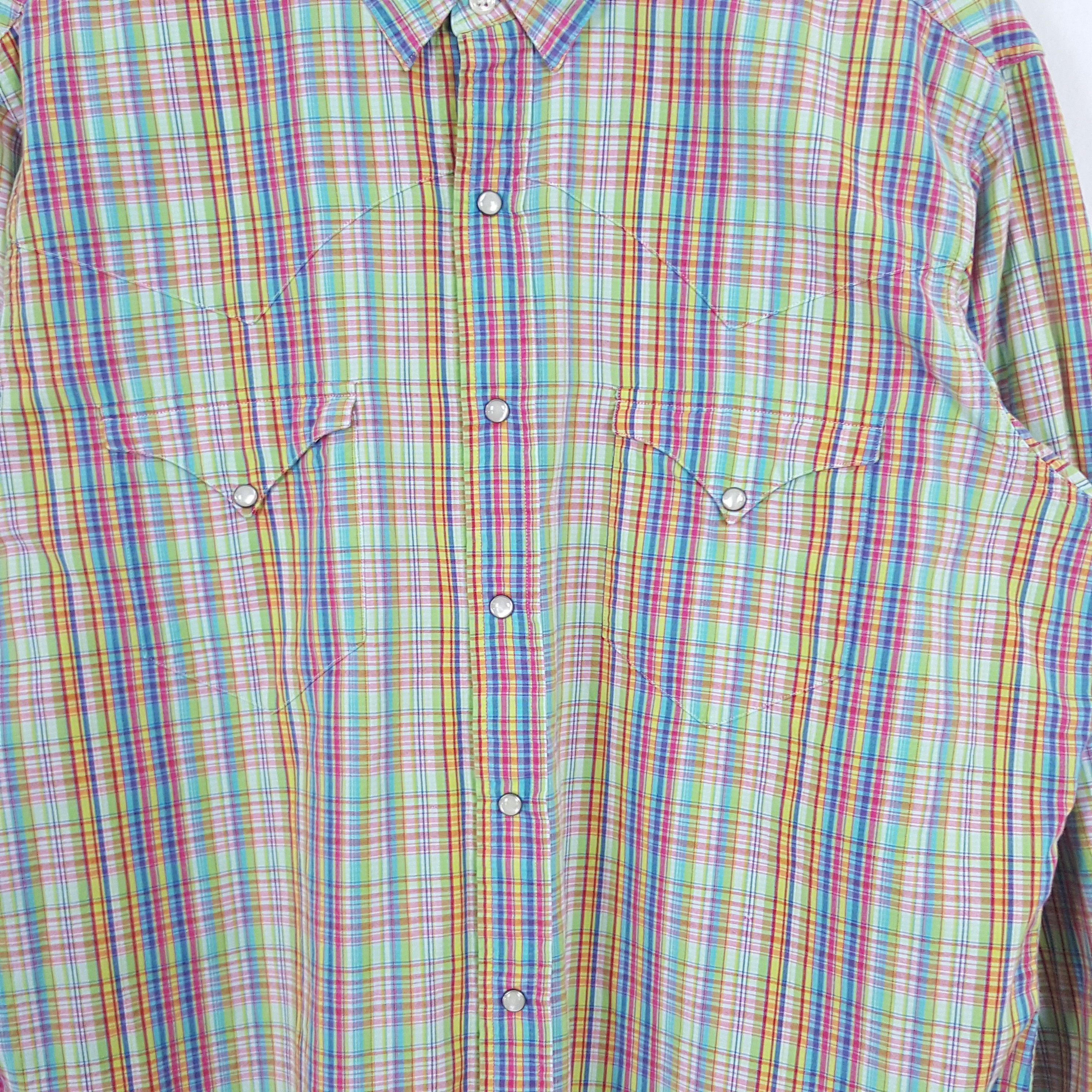 Polo Ralph Lauren × Vintage Vintage Polo Ralph Lauren American Retro Flannel Shirt Size US XL / EU 56 / 4 - 2 Thumbnail