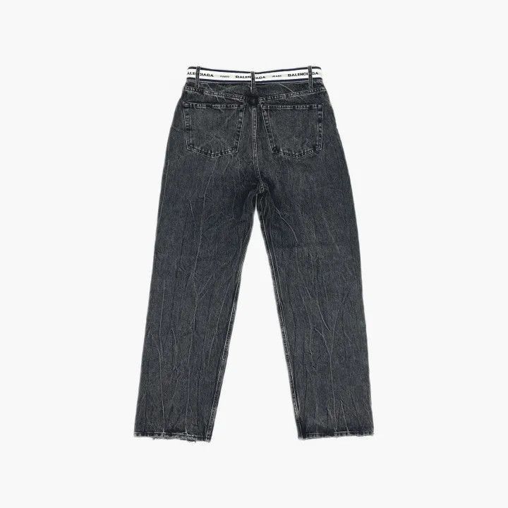 Balenciaga Balenciaga Logo Denim Trousers for Men 0079-2507 Size US 26 / EU 42 - 3 Thumbnail