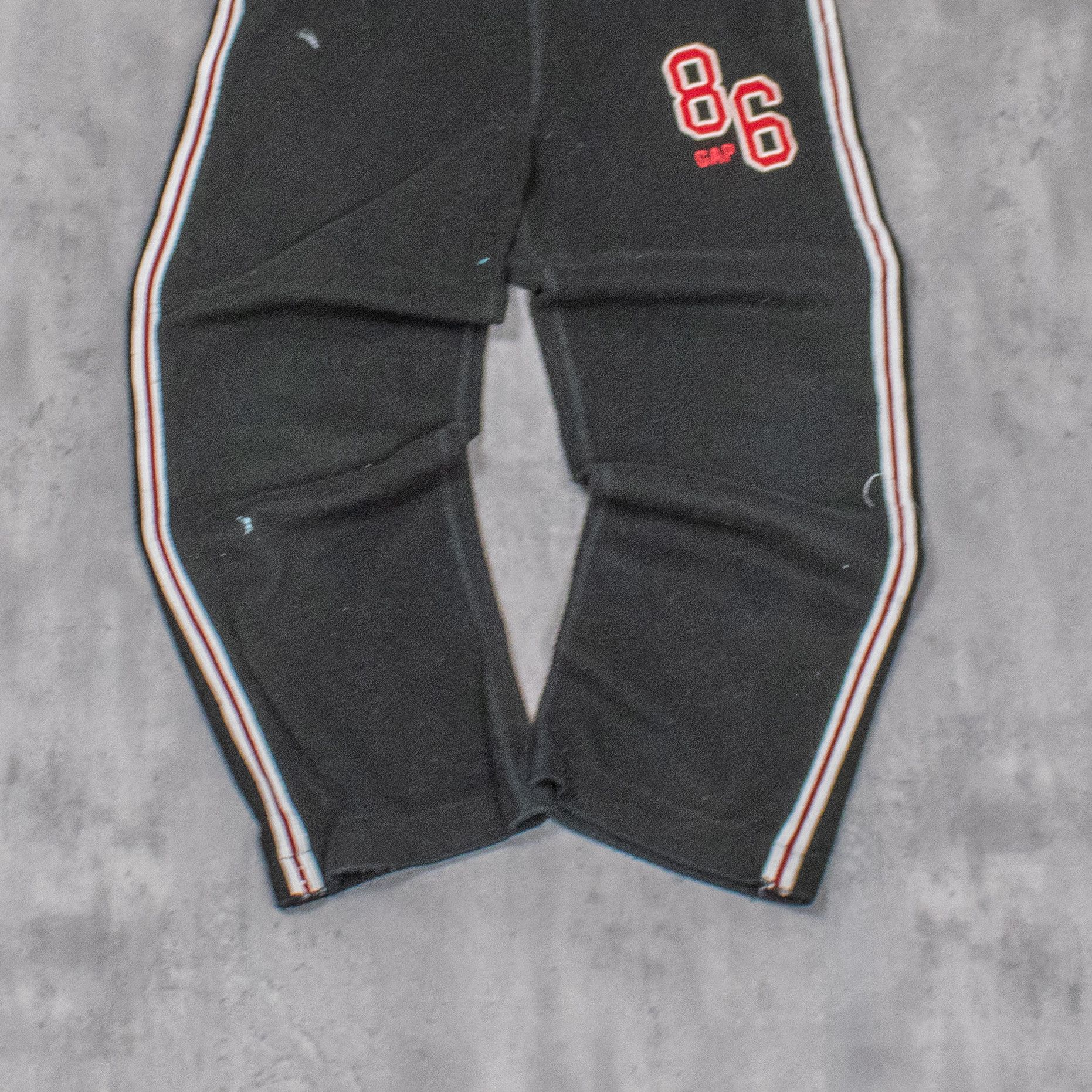 Gap Y2K 2000's Gap Baggy Relax Wide Legged Black Fleece Pant's Size US 28 / EU 44 - 3 Thumbnail