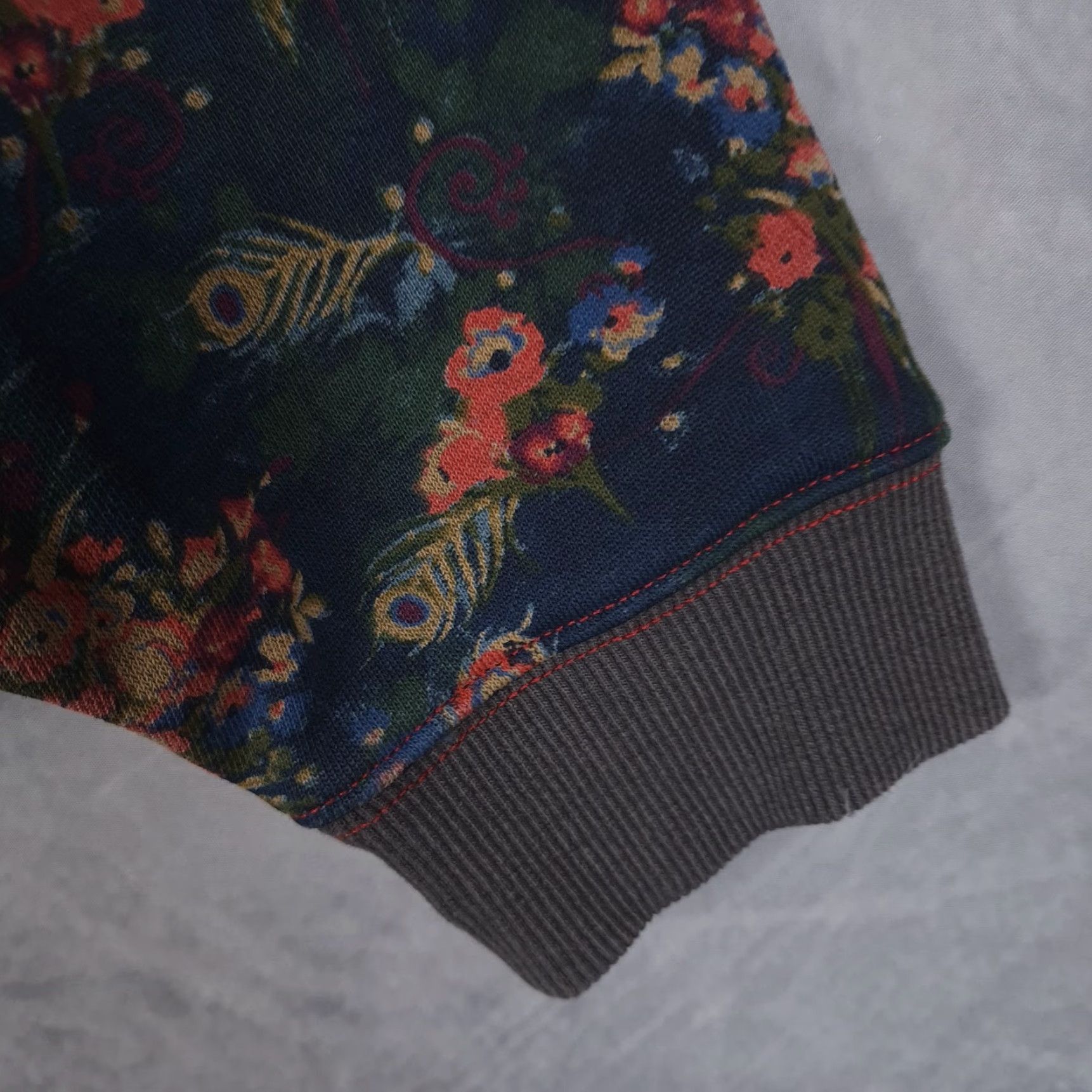 Vintage Natural Life Sweatshirt Womens S/M Navy Floral Oversized Boho Crewneck Pullover Size S / US 4 / IT 40 - 7 Thumbnail