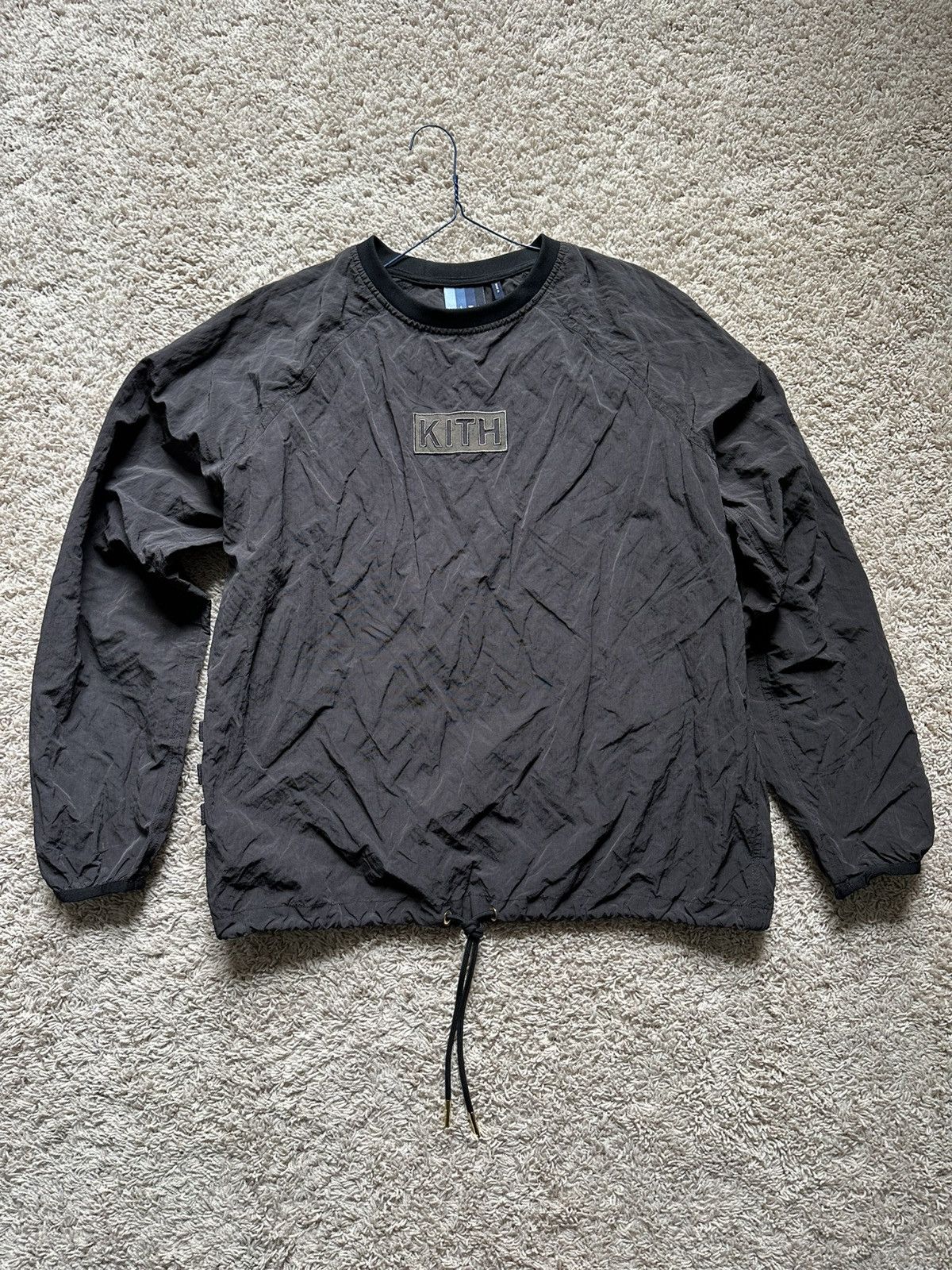 Hot Kith L/S Crinkle Nylon Johnson Crewneck-