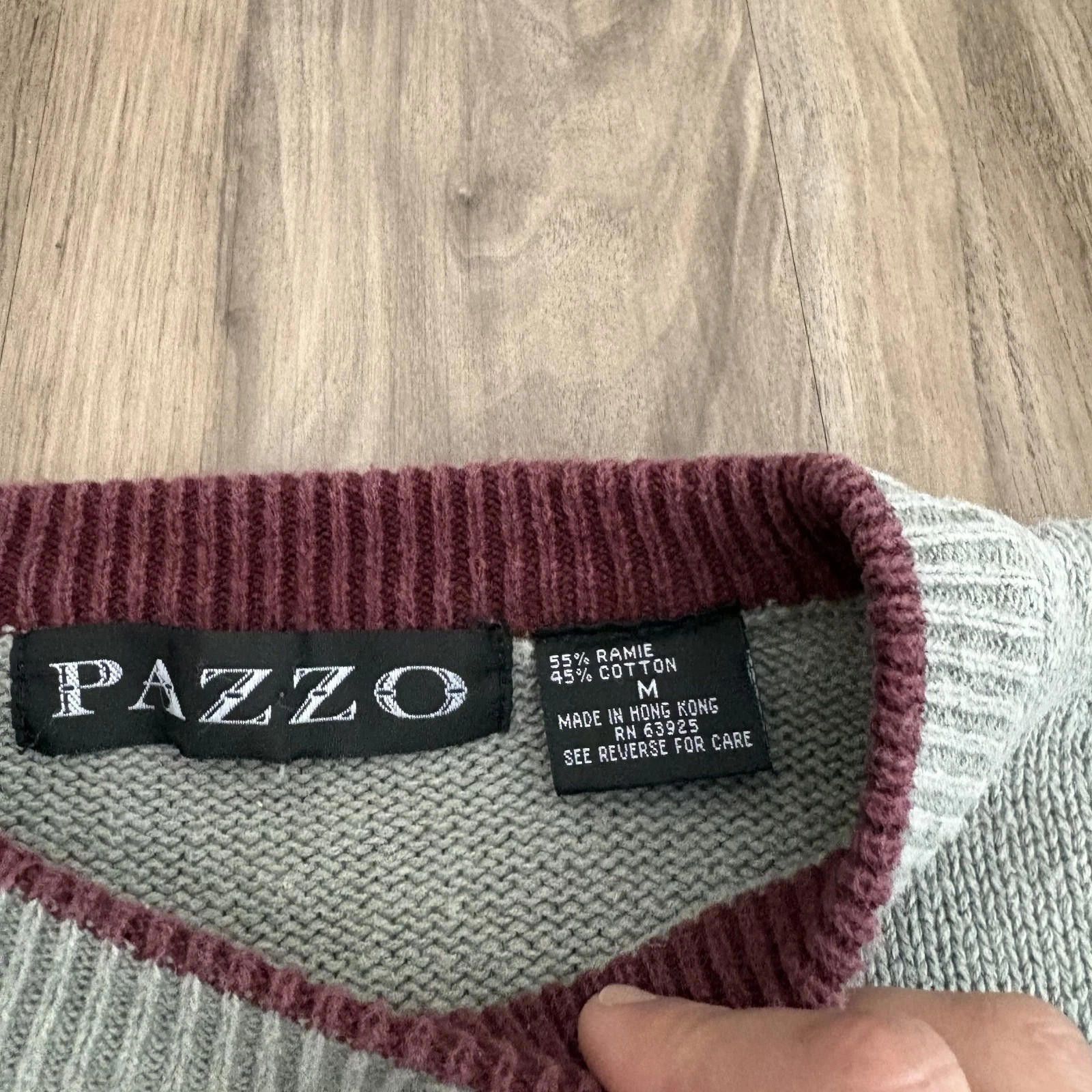 Pazzo Vintage 90s Striped Ski Sweater Size M Boxy Heavyweight Size US M / EU 48-50 / 2 - 6 Thumbnail