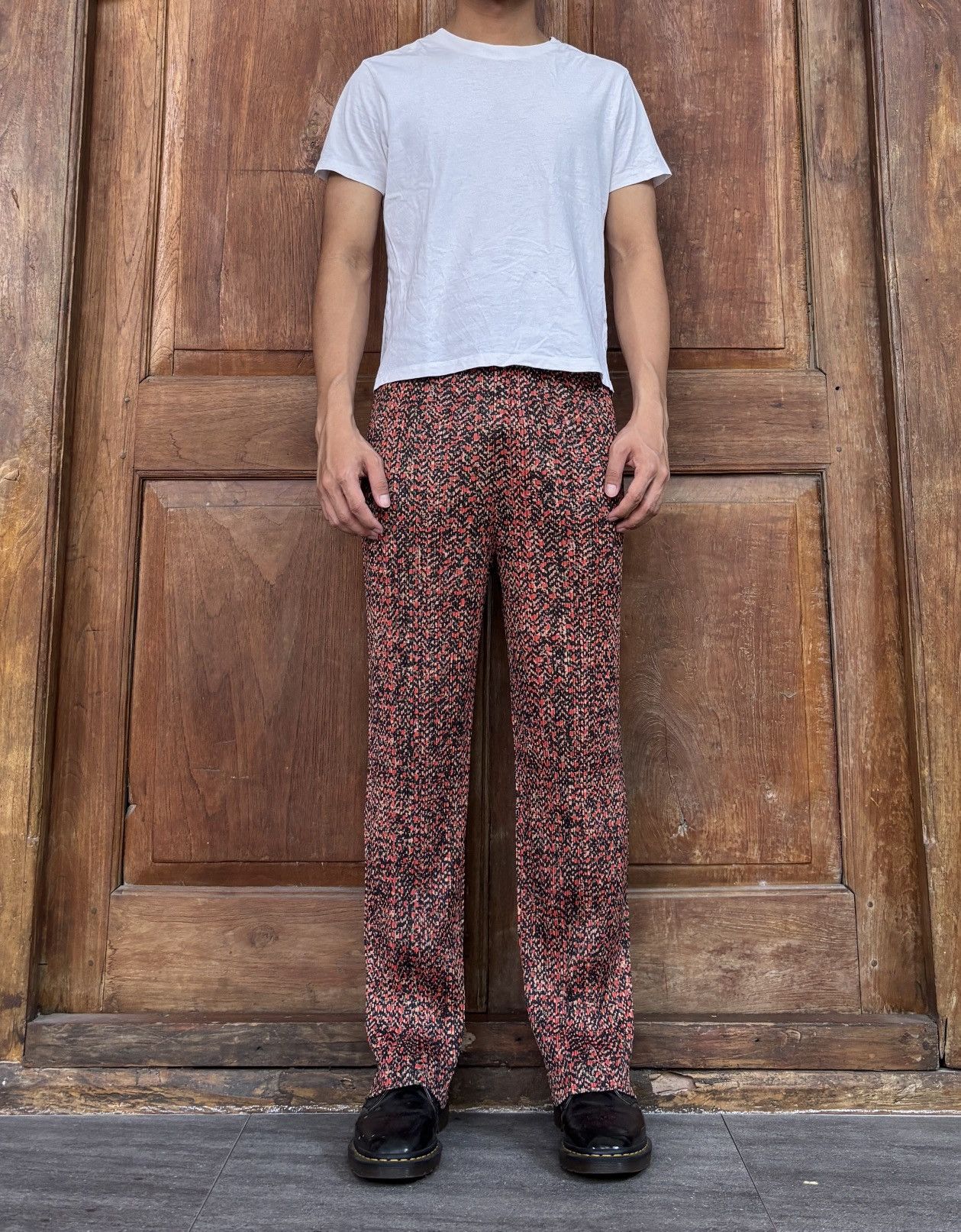 Issey Miyake FREE TAX! Pleats Please Printed Pants - 29” Size US 29 - 1 Thumbnail