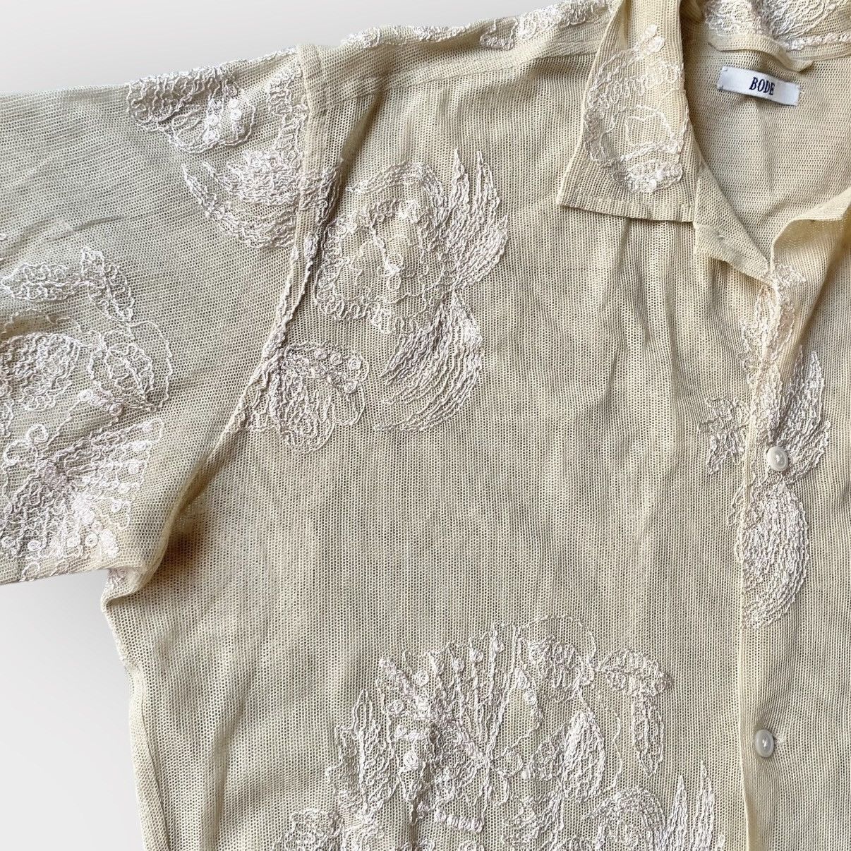 Bode Bode Moth Veil embroidered Mesh shirt Size US M / EU 48-50 / 2 - 8 Thumbnail