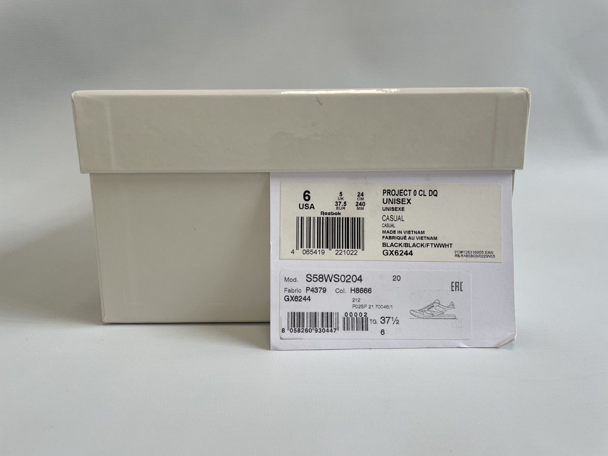 Maison Margiela × Reebok ‘Project 0 CL’ Painted Tabi Sneakers Size US 7.5 / IT 37.5 - 19 Thumbnail