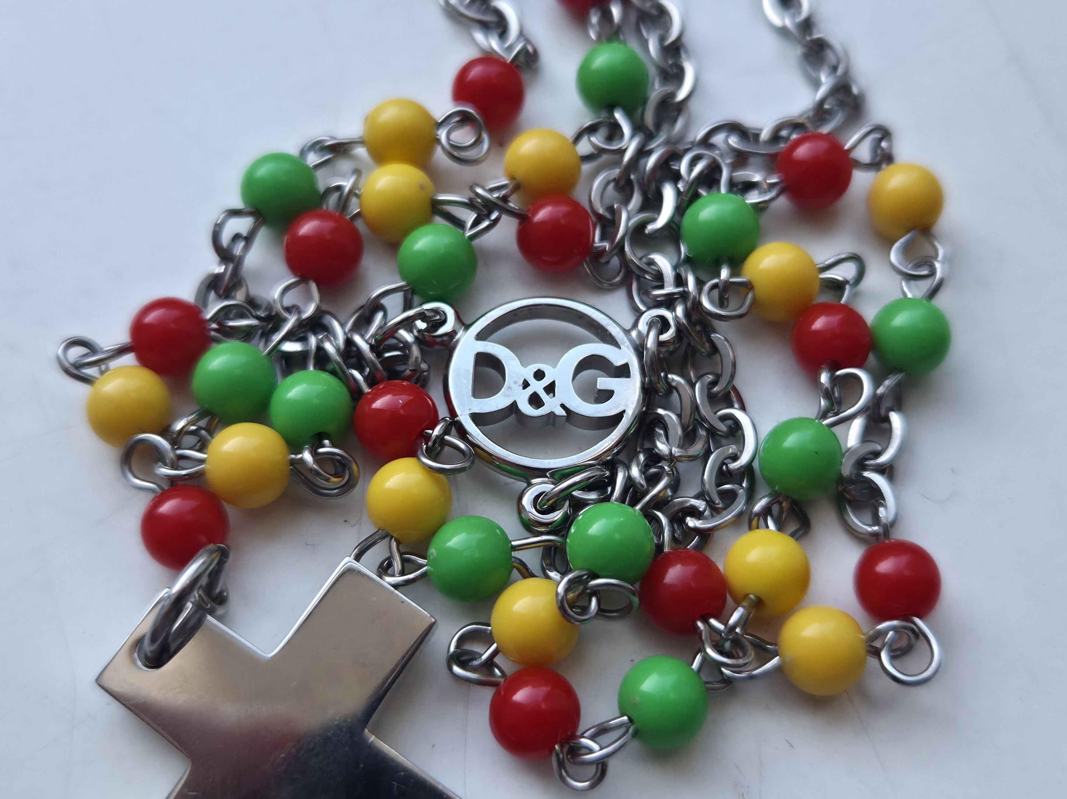 Dolce & Gabbana Dolce & Gabbana Rasta rosary cross necklace Size ONE SIZE - 4 Thumbnail