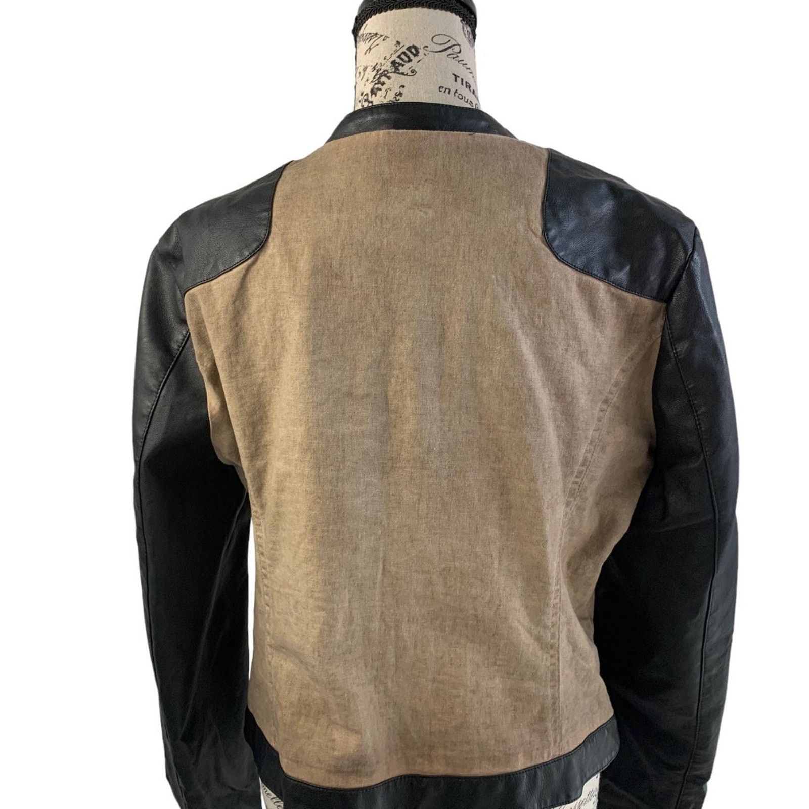 Blanc Noir BLANC NOIR Women's Large Moto Jacket Faux Leather Y2K FLAWS Size L / US 10 / IT 46 - 6 Thumbnail