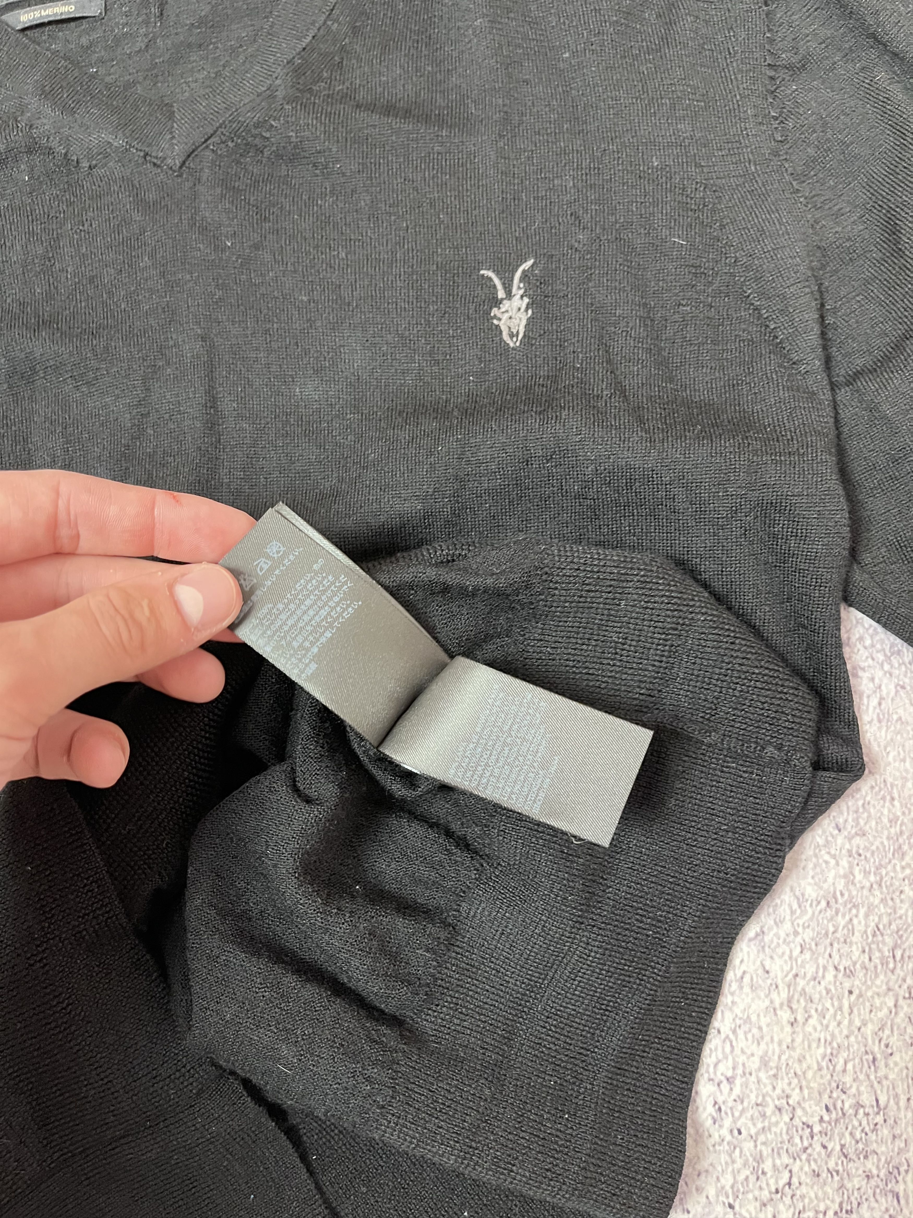 Allsaints Men’/ sweater Allsaints size S black Y2K Size US S / EU 44-46 / 1 - 8 Thumbnail