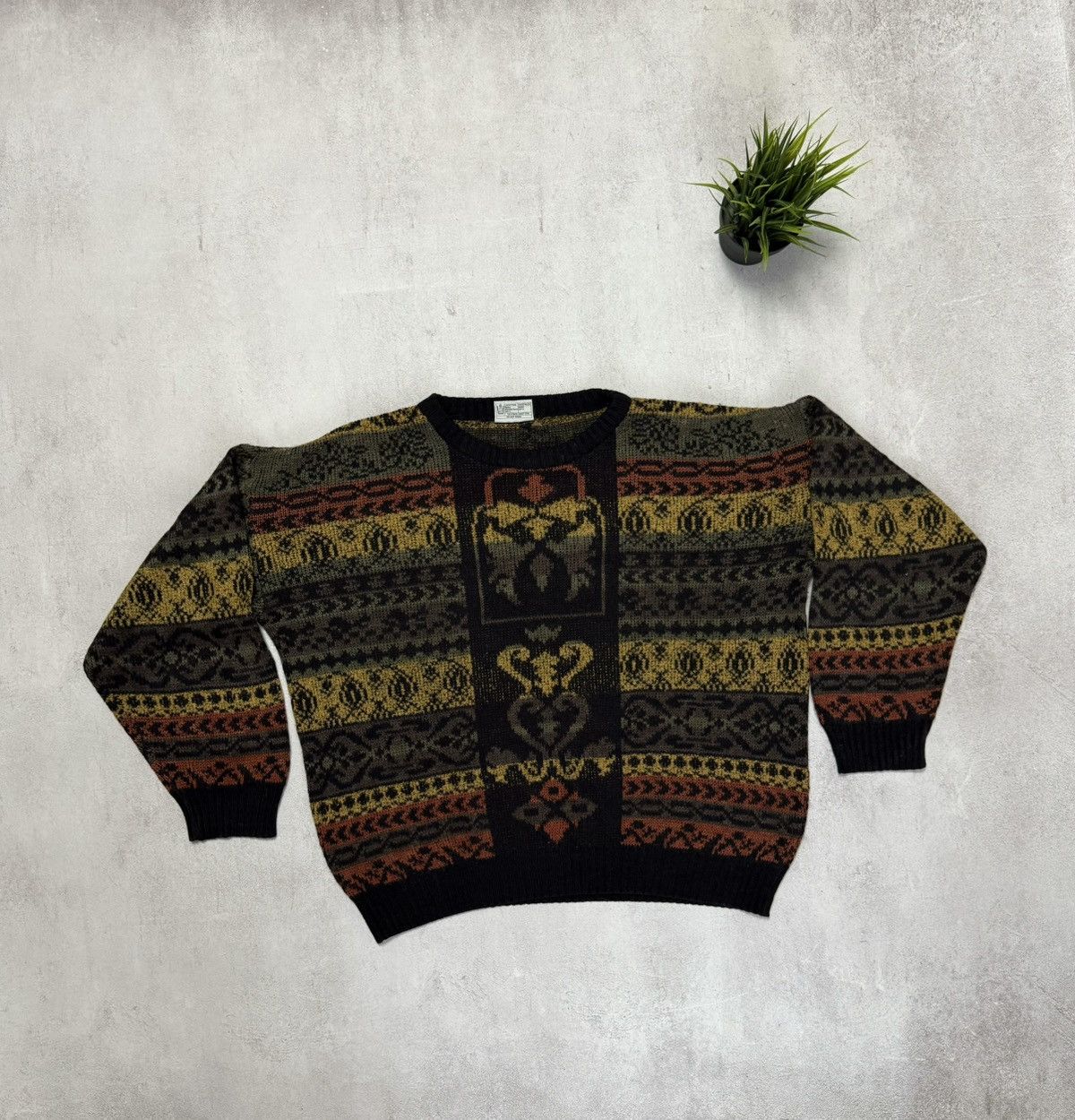 Vintage SUPER SICK SWEATER KNIT WOOL BAGGY RETRO JAPANESE BALENCIAGA Size US M / EU 48-50 / 2 - 1 Thumbnail