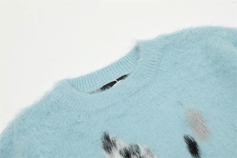 Japanese Brand × Vintage Spotted dog pattern sweater Size US L / EU 52-54 / 3 - 6 Thumbnail