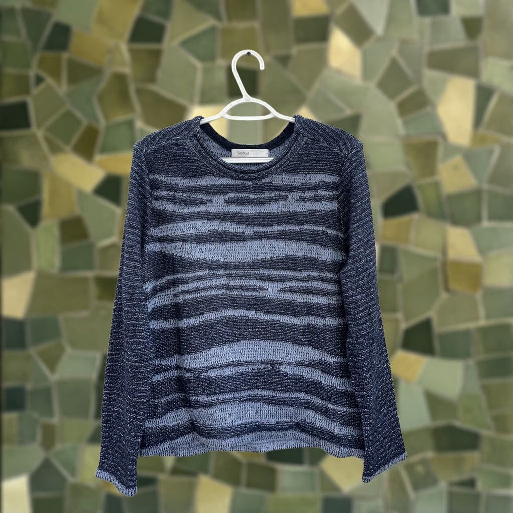 Vintage Skovhuus for T.S. Dobbins Womens Sweater Size Large Blue Rolled Neck NWTs Size L / US 10 / IT 46 - 1 Thumbnail