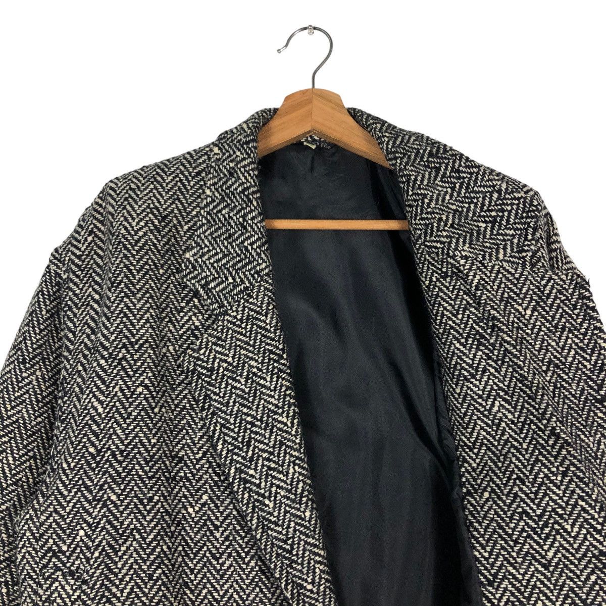 Issey Miyake 🔥Vintge Wool Bomber Jacket Herringbone Reor Japan Made Size US M / EU 48-50 / 2 - 12 Thumbnail