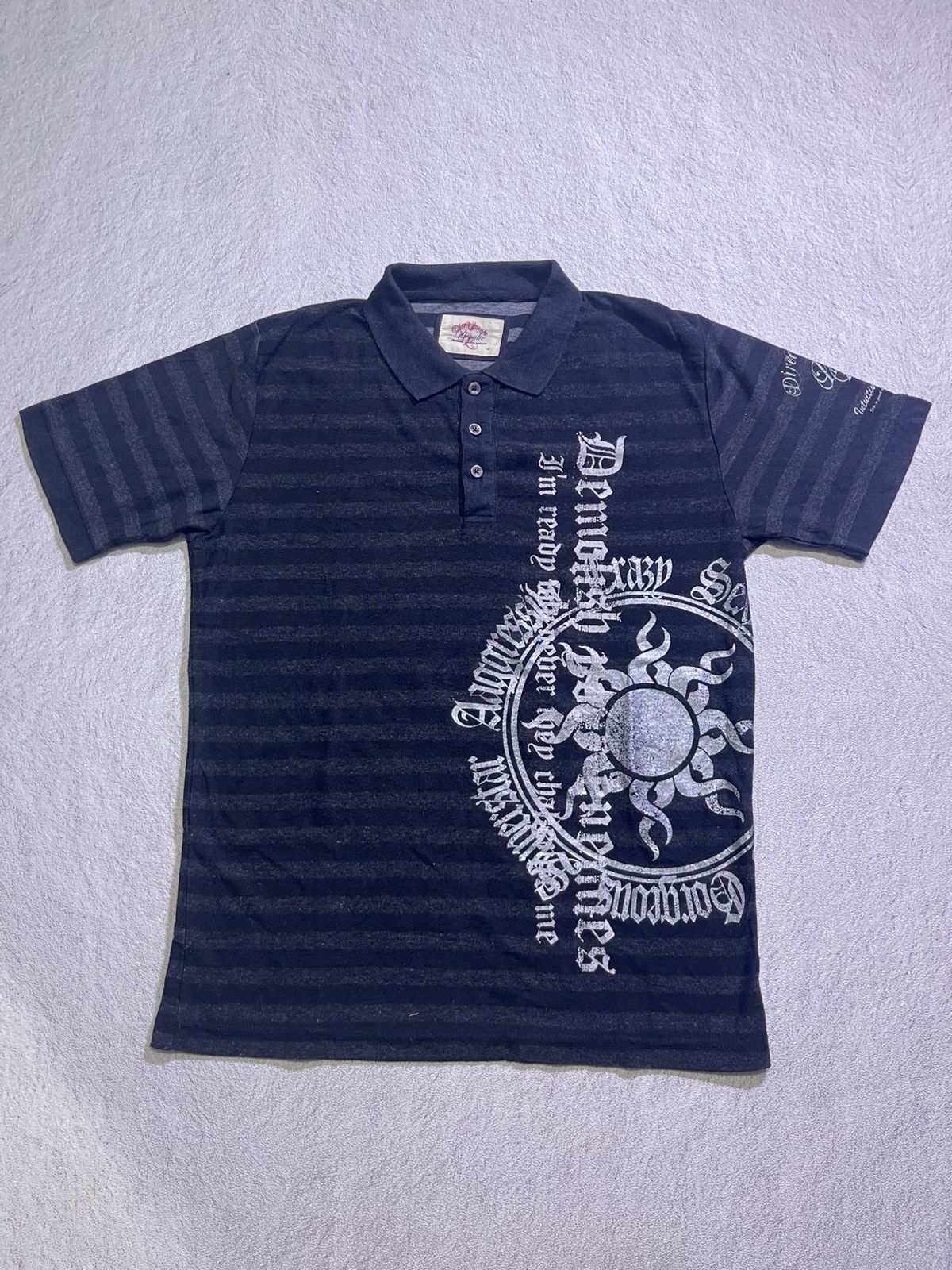 Hysteric Glamour Y2K DEVALTE short tshirt striped style Size US L / EU 52-54 / 3 - 1 Thumbnail