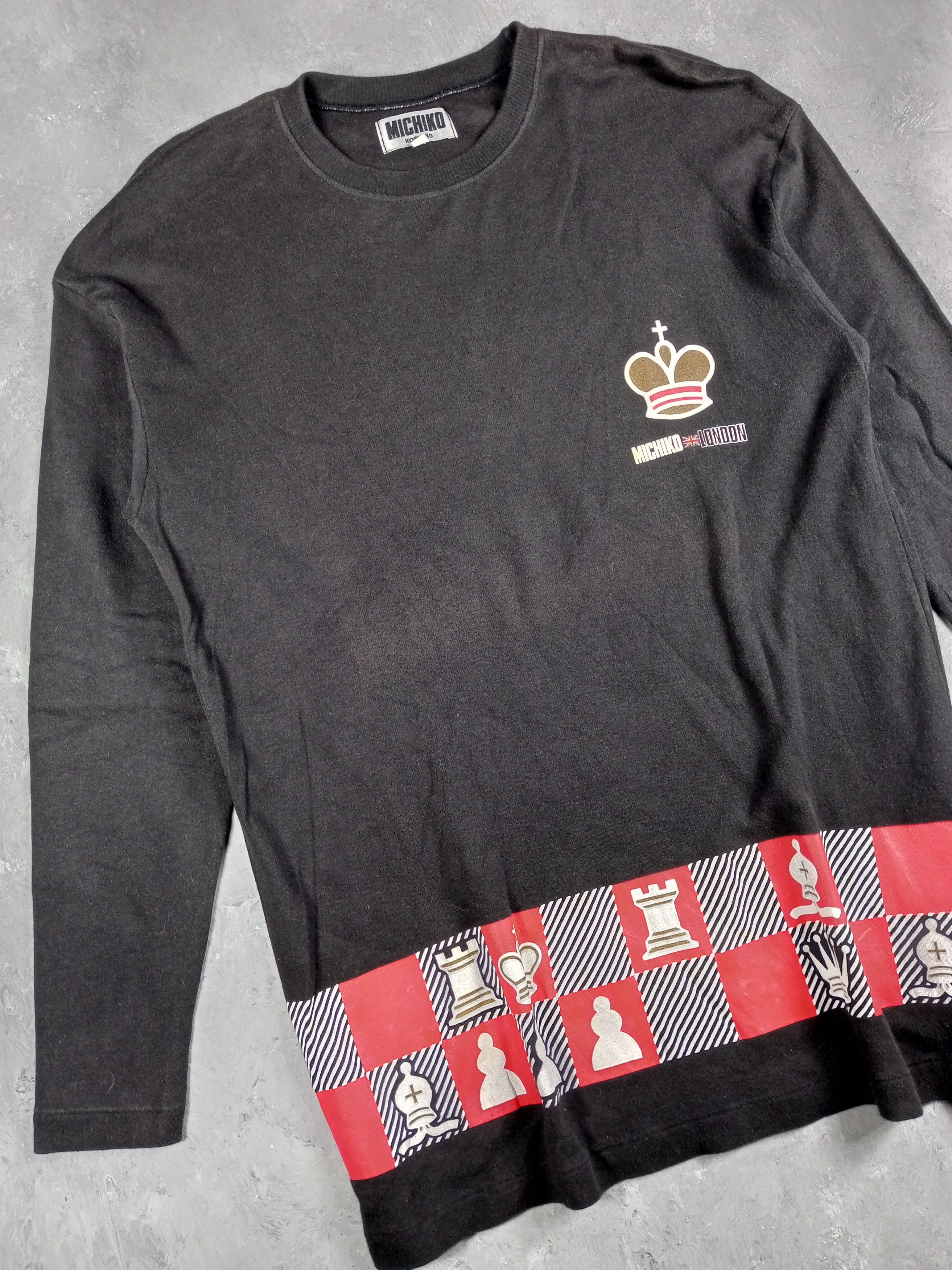 Michiko Koshino Faded Vintage 90’s Michiko Koshino Long Sleeve T-shirt Size US M / EU 48-50 / 2 - 3 Thumbnail