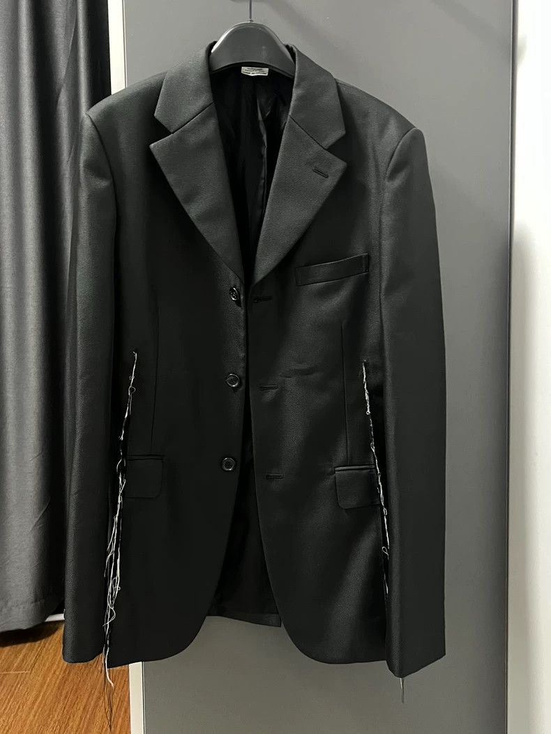 Comme des Garcons CdG HOMME PLUS Distressed Blazer Coat Size US L / EU 52-54 / 3 - 1 Thumbnail
