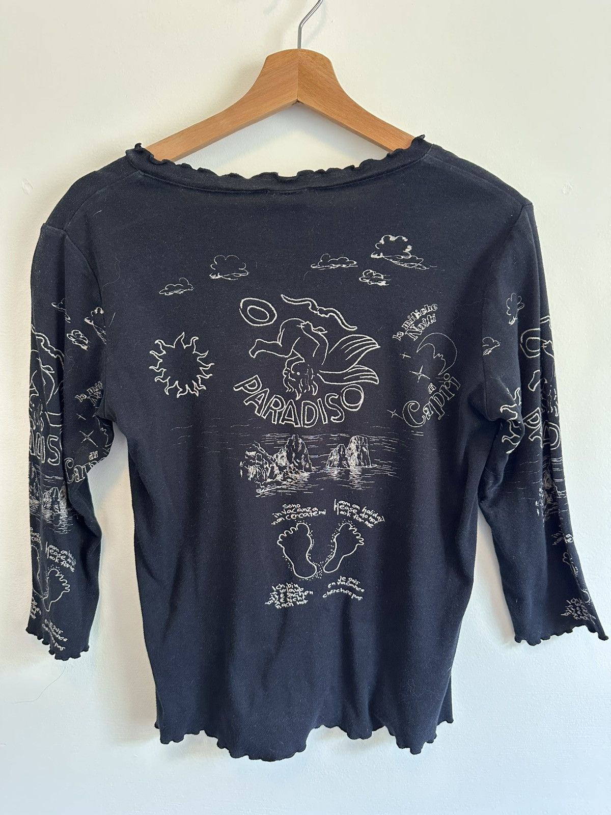 Other Vintage Katina Marie “Capri” Rhinestone Graphic Top Size S / US 4 / IT 40 - 3 Thumbnail