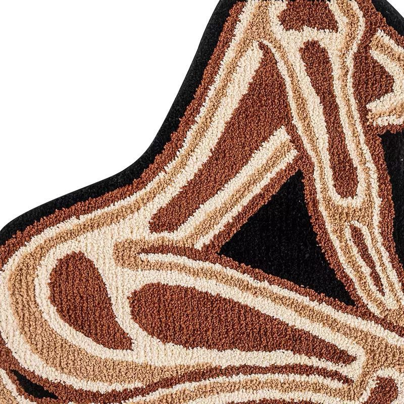 Vintage Tufted Rug Art Female Thermal Body Size ONE SIZE - 4 Thumbnail