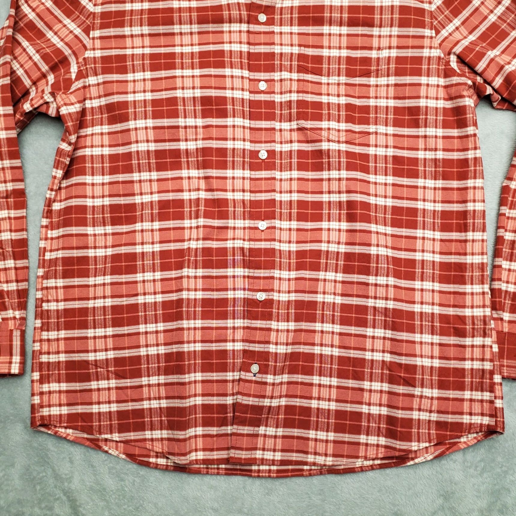 Vintage LL Bean Shirt Mens Large Red Plaid Twill Traditional Fit Long Sleeve Button Down Size US L / EU 52-54 / 3 - 3 Thumbnail