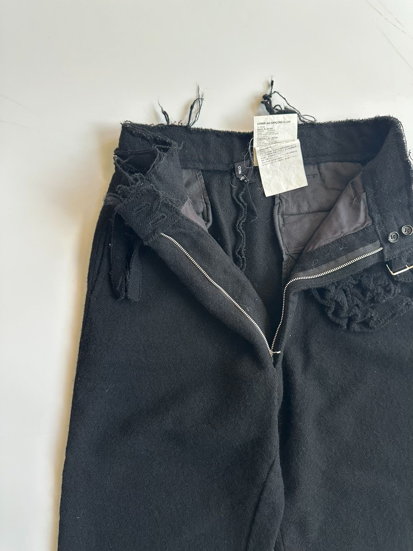 Comme des Garcons Comme des Garcons size s TRICOT Floral Wool Trousers| Size 26" / US 2 / IT 38 - 3 Thumbnail