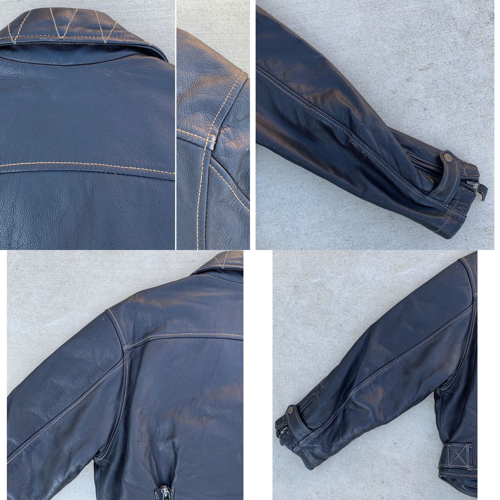 Diesel VINTAGE Diesel Lady Cuir Leather Brown Leather Moto Jacket Biker Motorcycle Size M Women Size M / US 6-8 / IT 42-44 - 10 Thumbnail