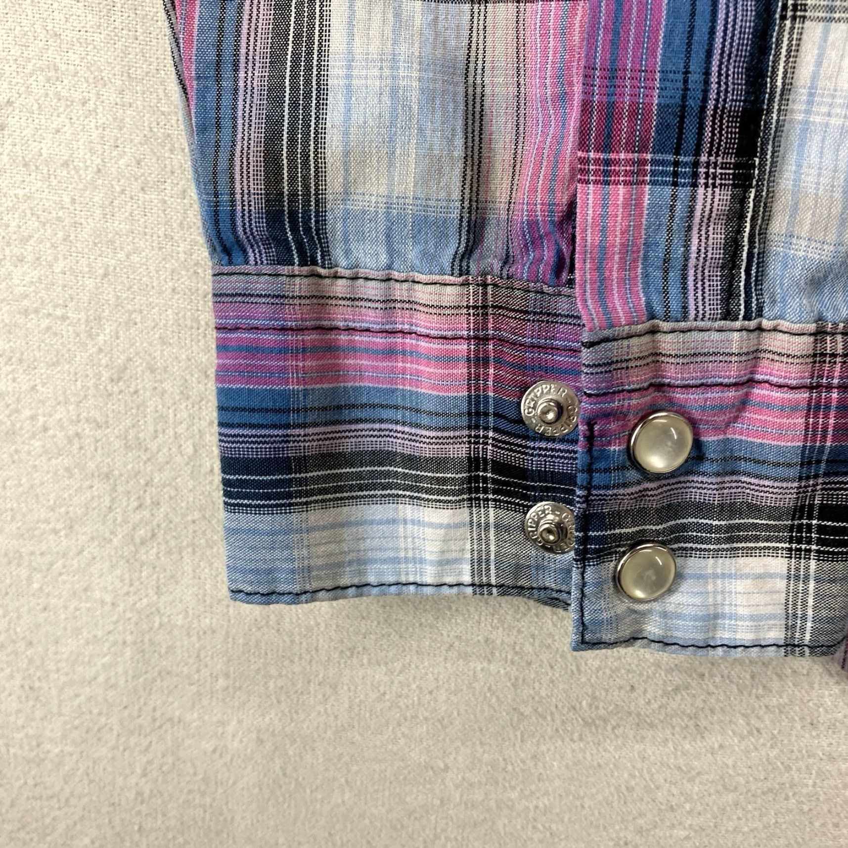 Wrangler Wrangler Western Shirt Pear Snap Long Sleeve Button-Up Cotton Blend Multicolor Adult Medium Womens Size M / US 6-8 / IT 42-44 - 7 Thumbnail