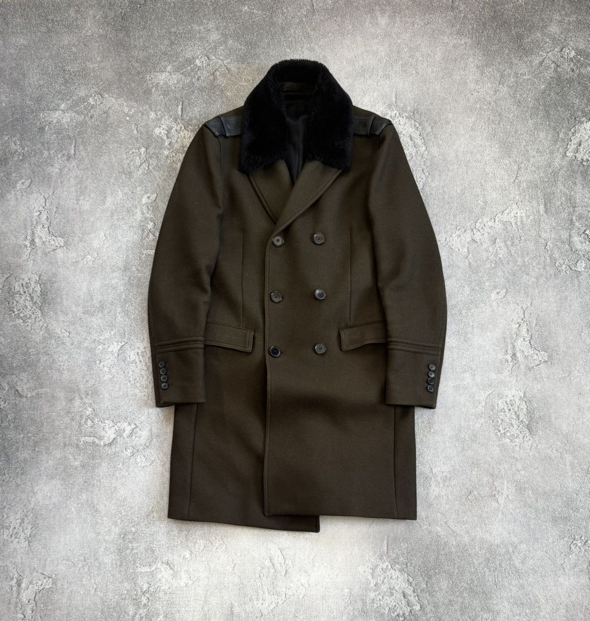 The Kooples The Kooples M/size Military Pea Coat Wool Napoleon jacket 🧥 Size US M / EU 48-50 / 2 - 1 Thumbnail