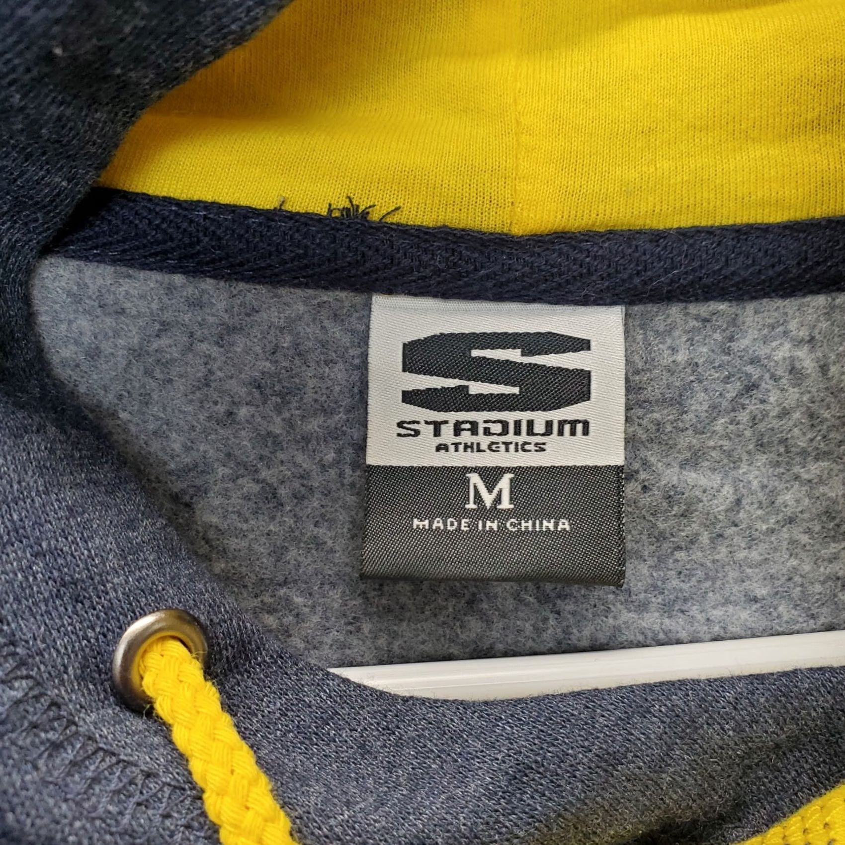 Vintage Stadium Athletics Hoodie Women M Blue University of Michigan Pullover Hooded Sweatshirt Size M / US 6-8 / IT 42-44 - 6 Thumbnail