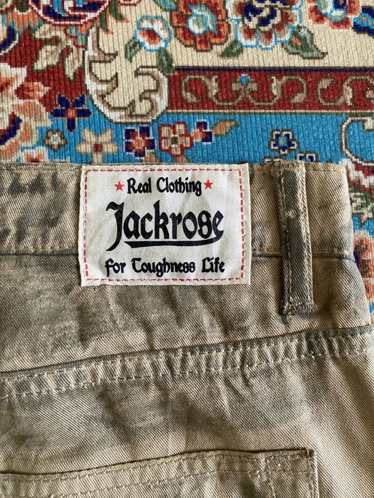 JACKROSE × Japanese Brand Jack Rose Japan Flare Distressed Patchwork Design Pant Size US 33 - 17 Thumbnail