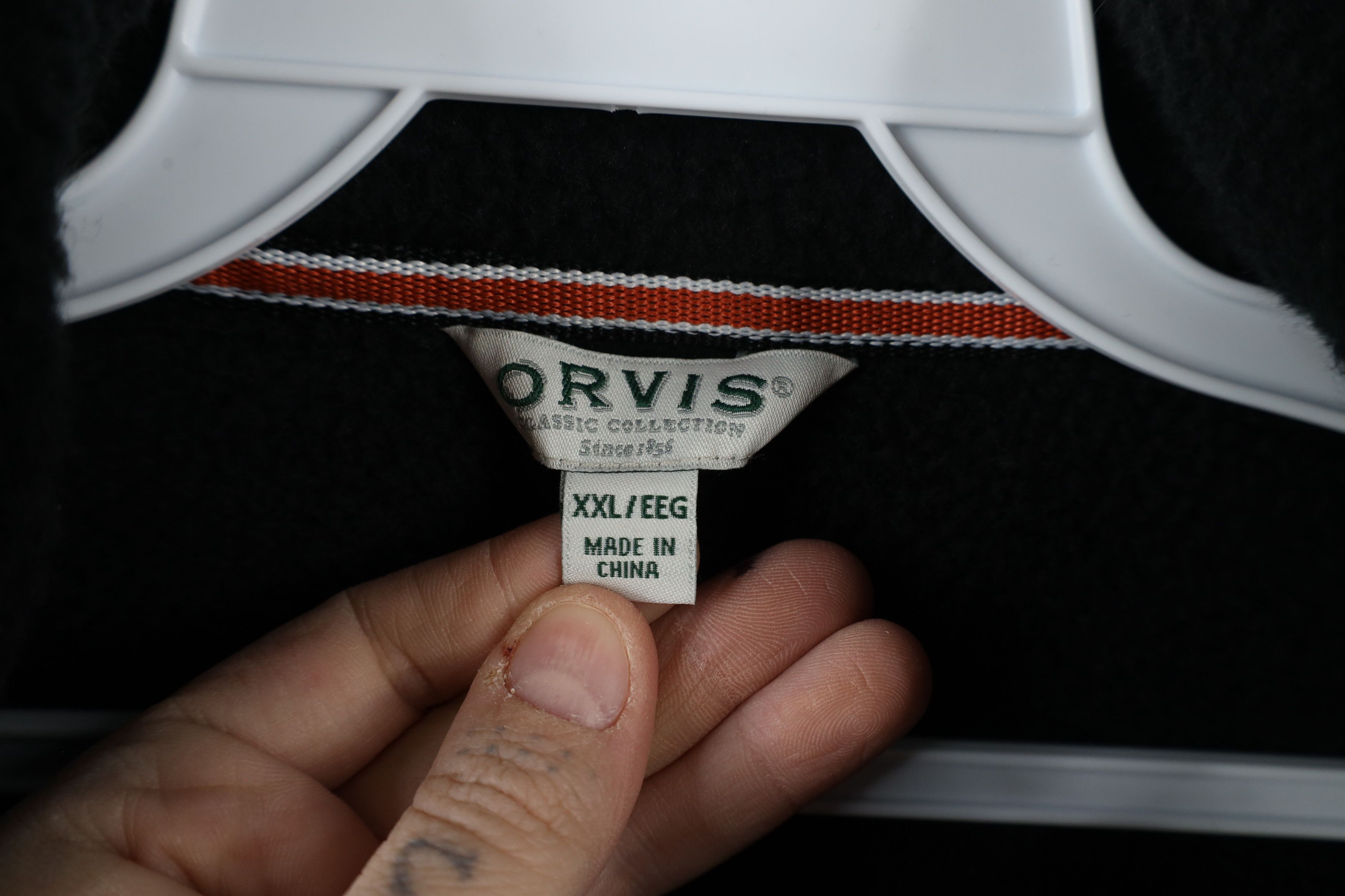 Orvis × Vintage New Orvis Spell Out Deep Pile Fleece Full Zip Jacket Black Size US XXL / EU 58 / 5 - 7 Thumbnail