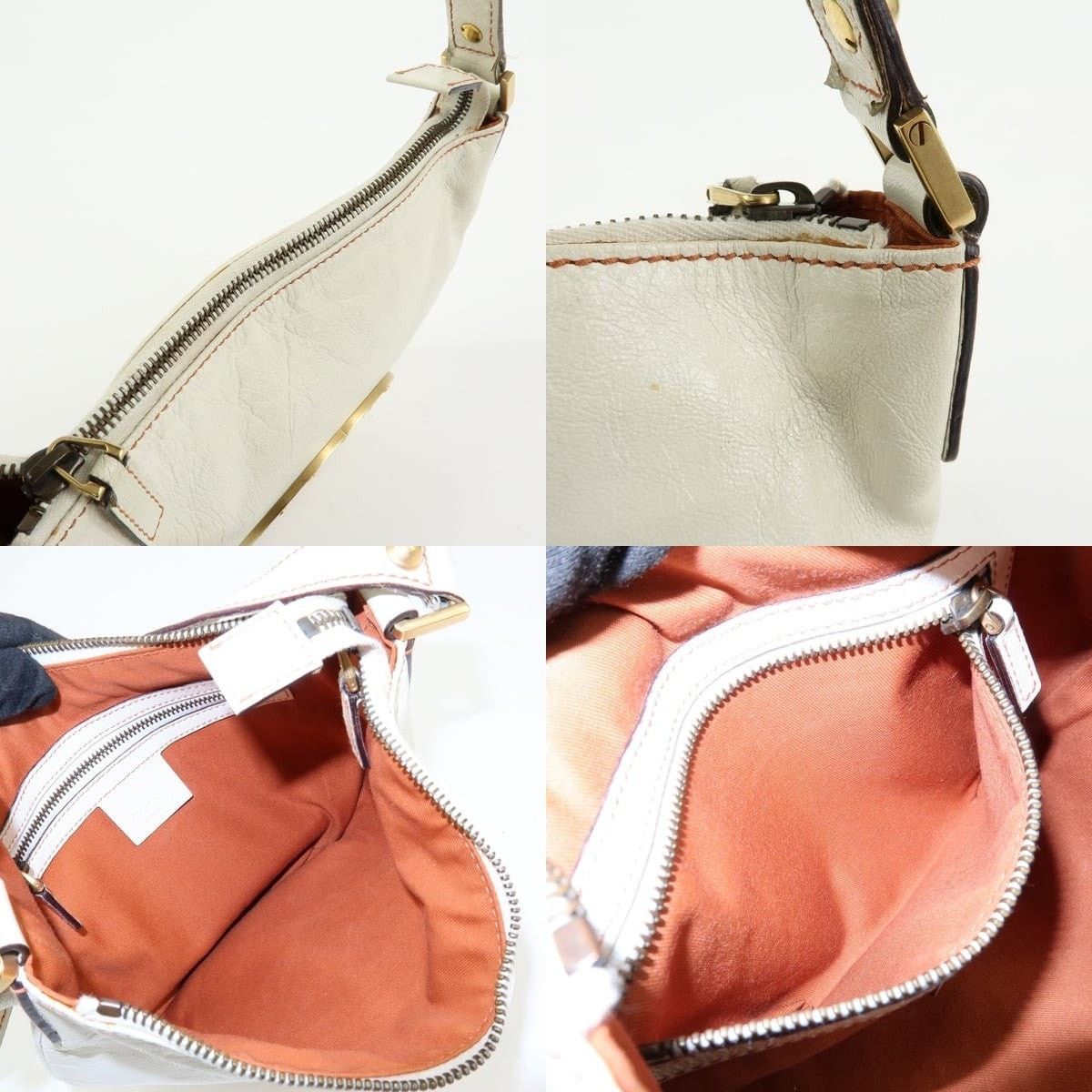 Gucci Gucci Interlocking G Leather Shoulder Bag Cream Size ONE SIZE - 7 Thumbnail