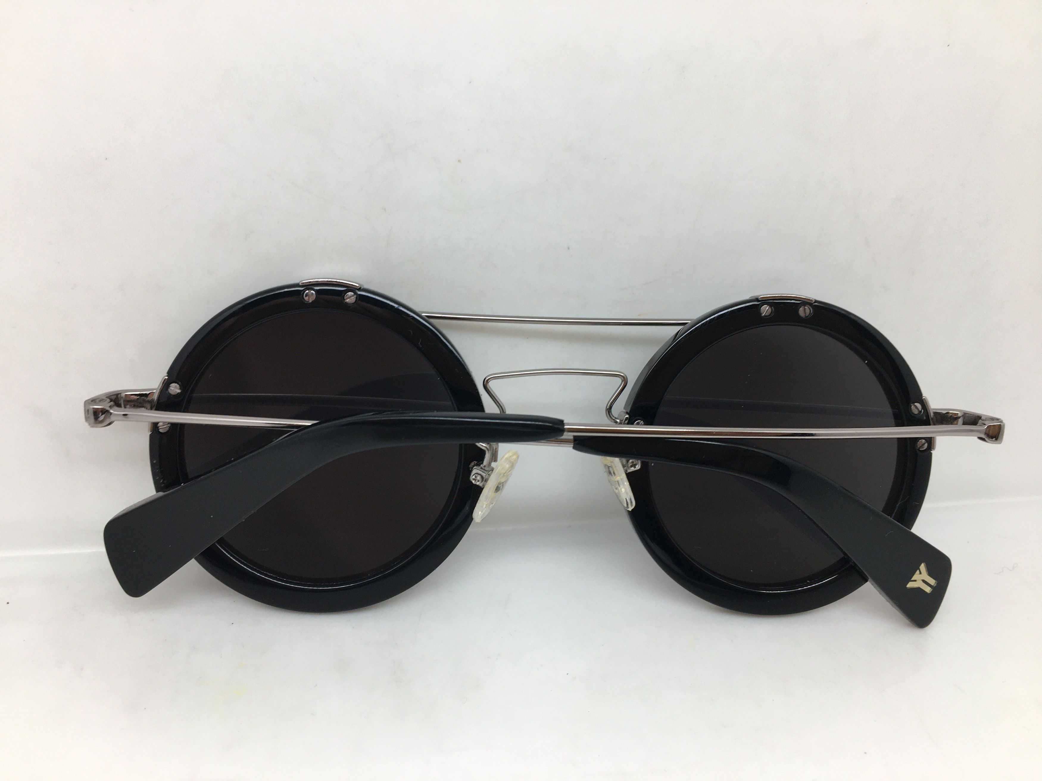 Yohji Yamamoto Yohji Yamamoto YY5006 Black Round Eyeglasses Sunglasses Size ONE SIZE - 8 Thumbnail