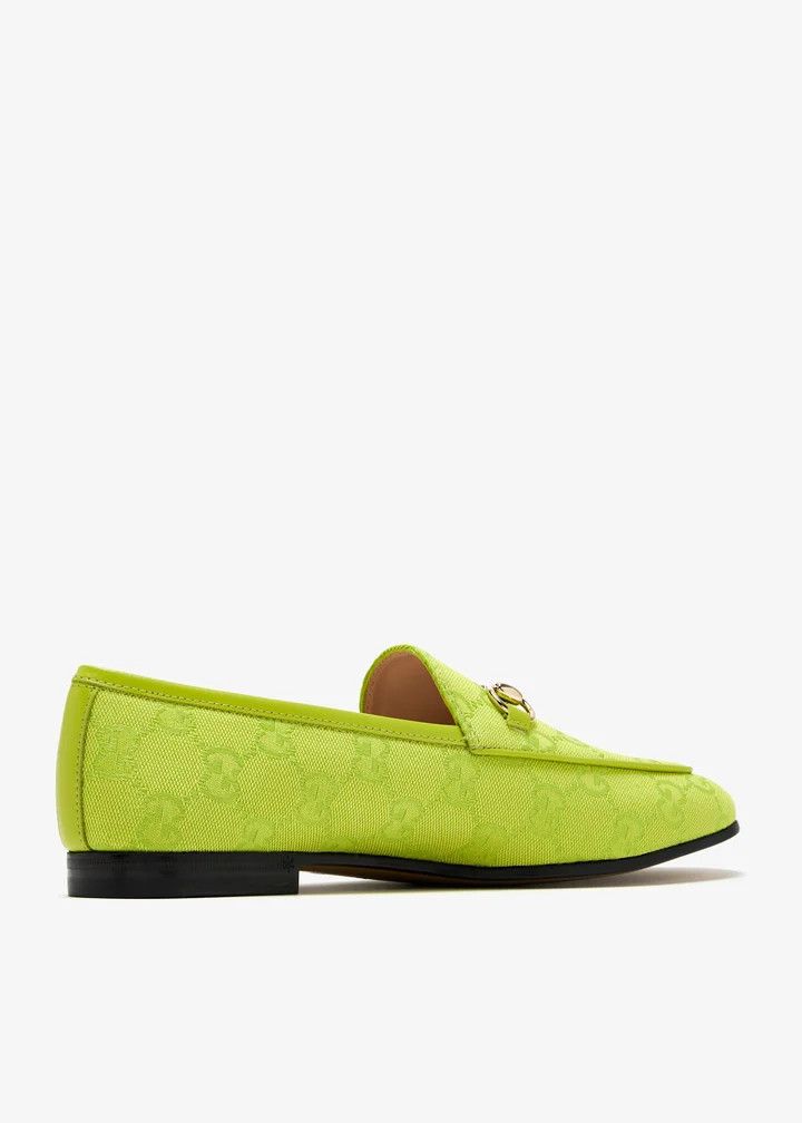 Gucci oc11z0126 Women's Gucci Jordan Loafers in Green Size US 6 / IT 36 - 3 Thumbnail