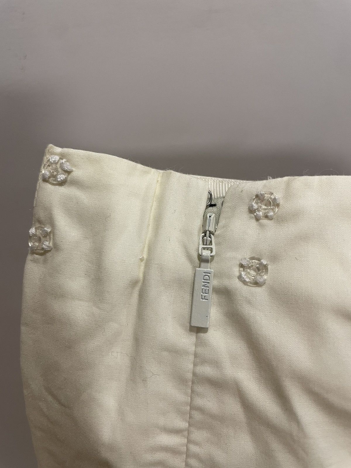 Fendi FENDI Taffeta and broderie anglaise flared skirt Size 24" / US 00 / IT 34 - 10 Thumbnail