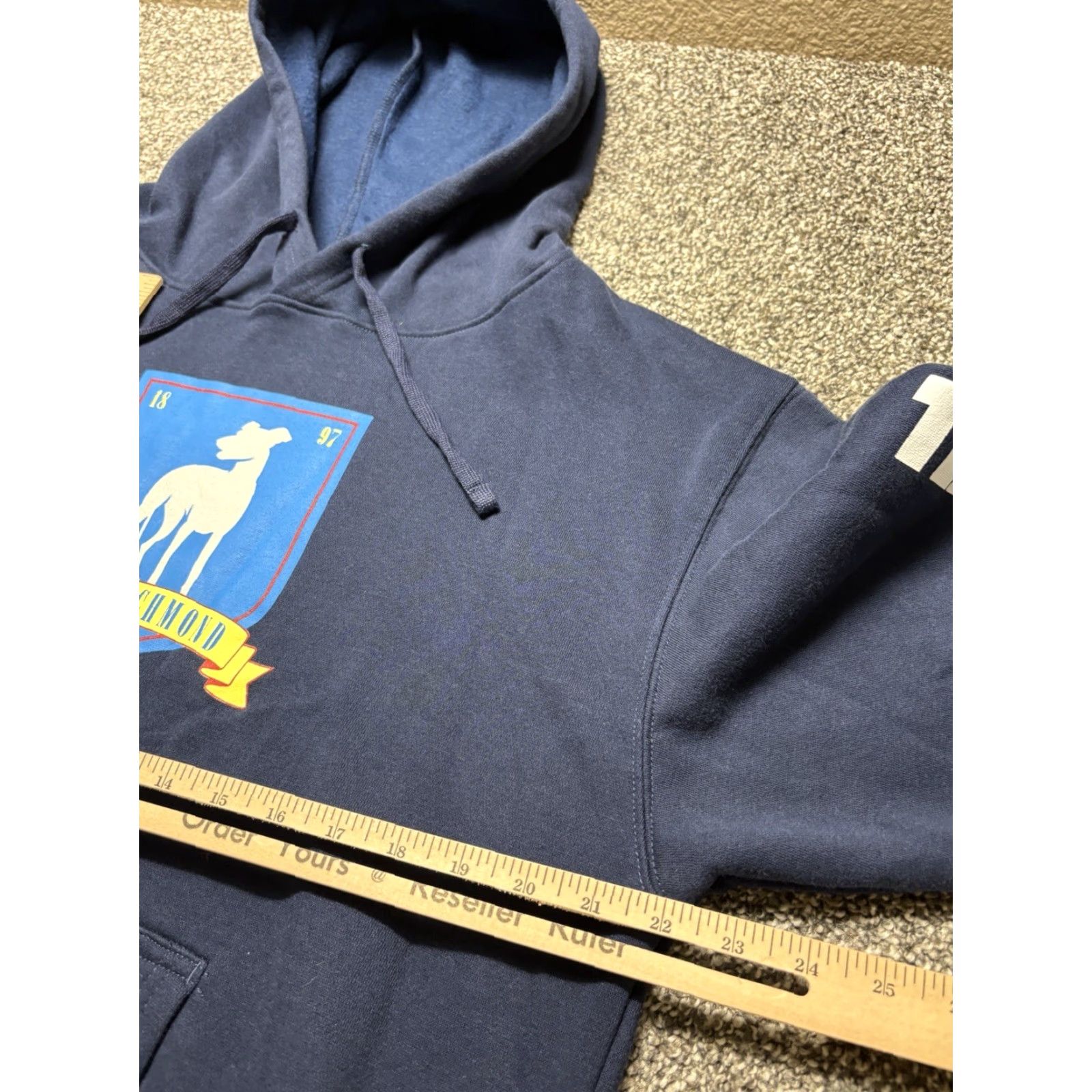 Tultex VINTAGE Ted Lasso Hoodie Men Large Blue Graphic Sweatshirt Pullover AFC Richmond Soccer Size US L / EU 52-54 / 3 - 5 Thumbnail