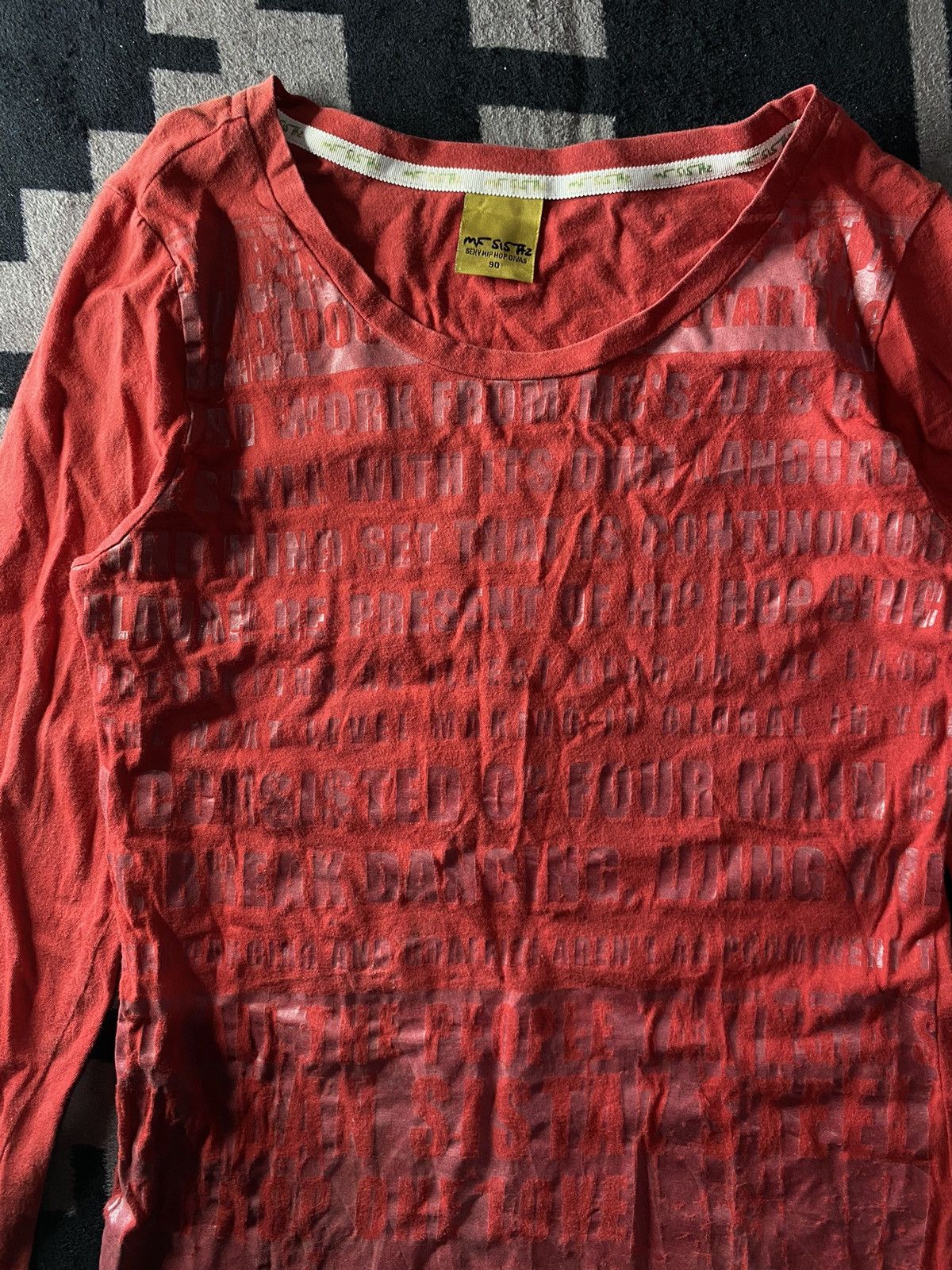 Hysteric Glamour × Japanese Brand Sexy hip hop divas poem longsleeve tshirt Size US M / EU 48-50 / 2 - 2 Thumbnail