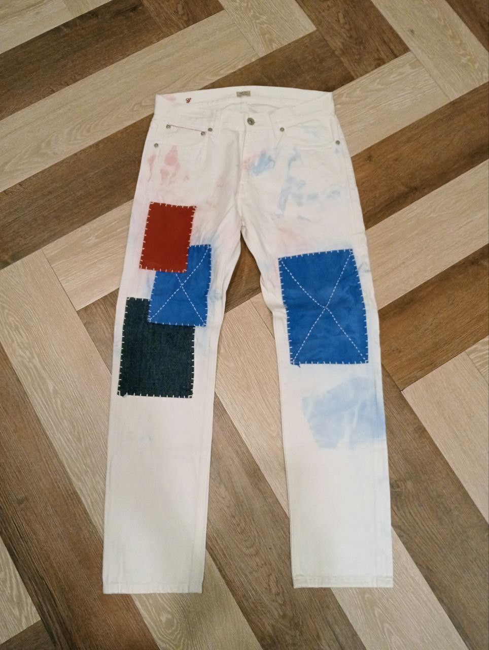 Japanese Brand GREEN LABEL RELAXING JAPAN BORO PANTS - SIZE 30 Size US 30 / EU 46 - 1 Thumbnail