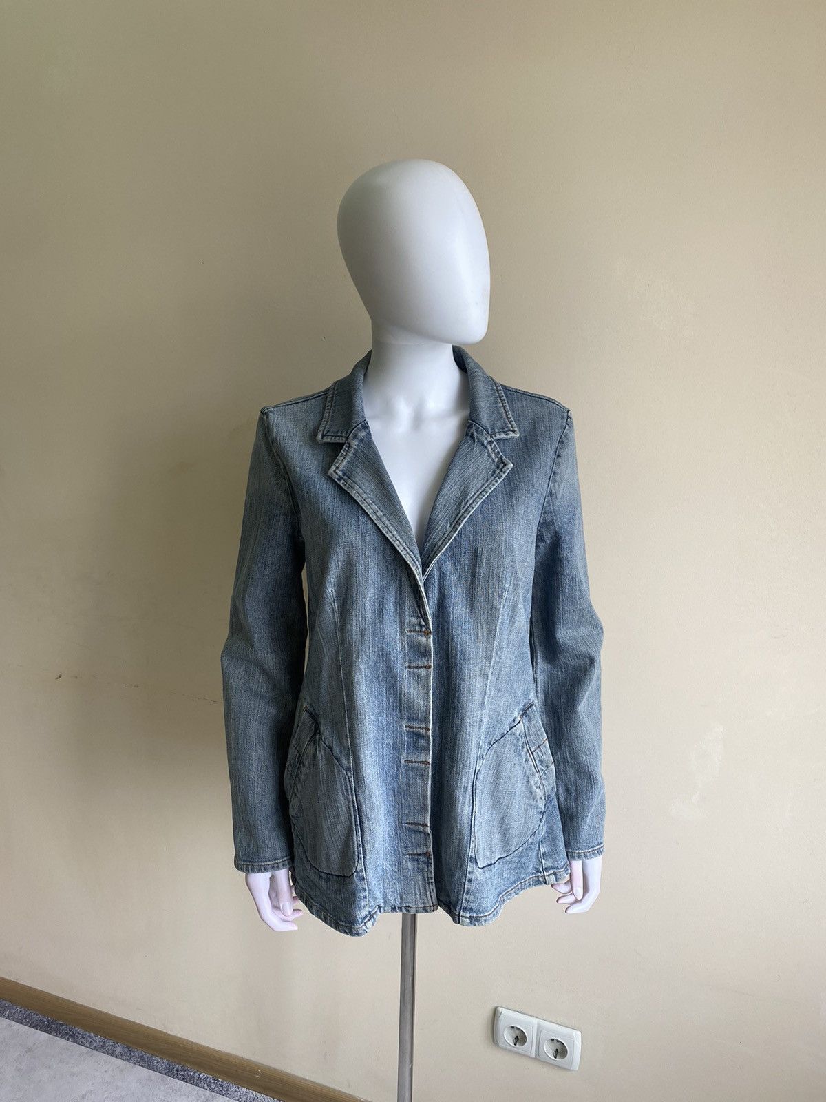W&LT Vintage 90s W&L.T Walter Van Beirendonck Blue Denim Jacket Size S / US 4 / IT 40 - 2 Thumbnail