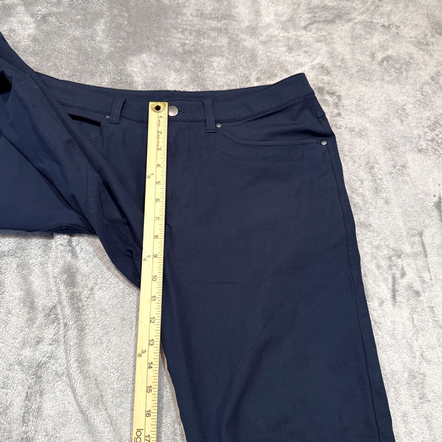 Lululemon Lululemon Pants Mens 32x29 Navy Blue ABC Classic Warpstreme Chino Performance Pant Straight Front Pockets Zipper Logo Button Men Regular 32in Inseam Size US 32 / EU 48 - 6 Thumbnail