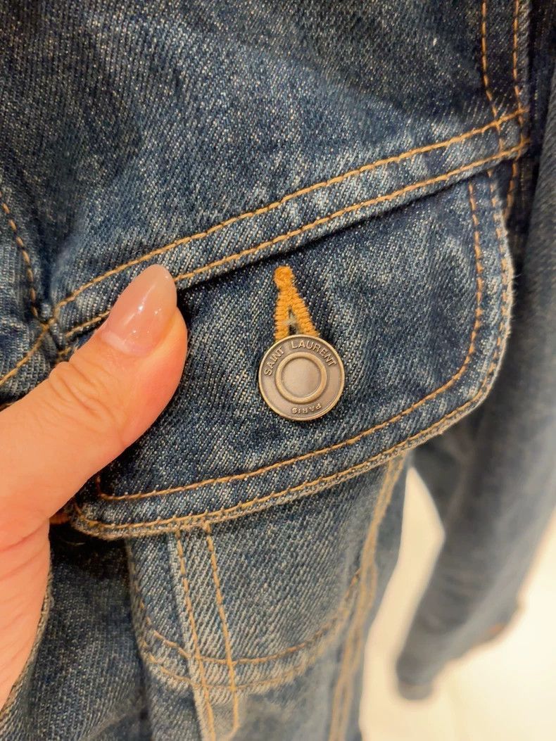Saint Laurent Paris Saint Laurent Paris Denim top-2508 Size US XS / EU 42 / 0 - 5 Thumbnail