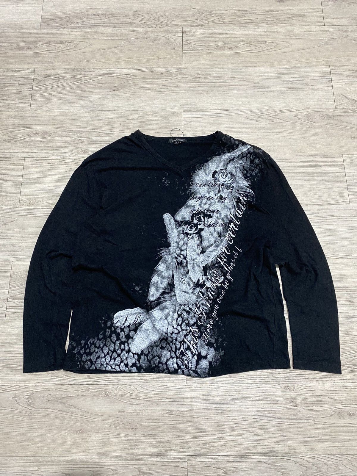 If Six Was Nine × Japanese Brand × Le Grande Bleu (L.G.B.) 2000s Japanese Poem Clash Ahed Gothic Style Size US L / EU 52-54 / 3 - 1 Thumbnail