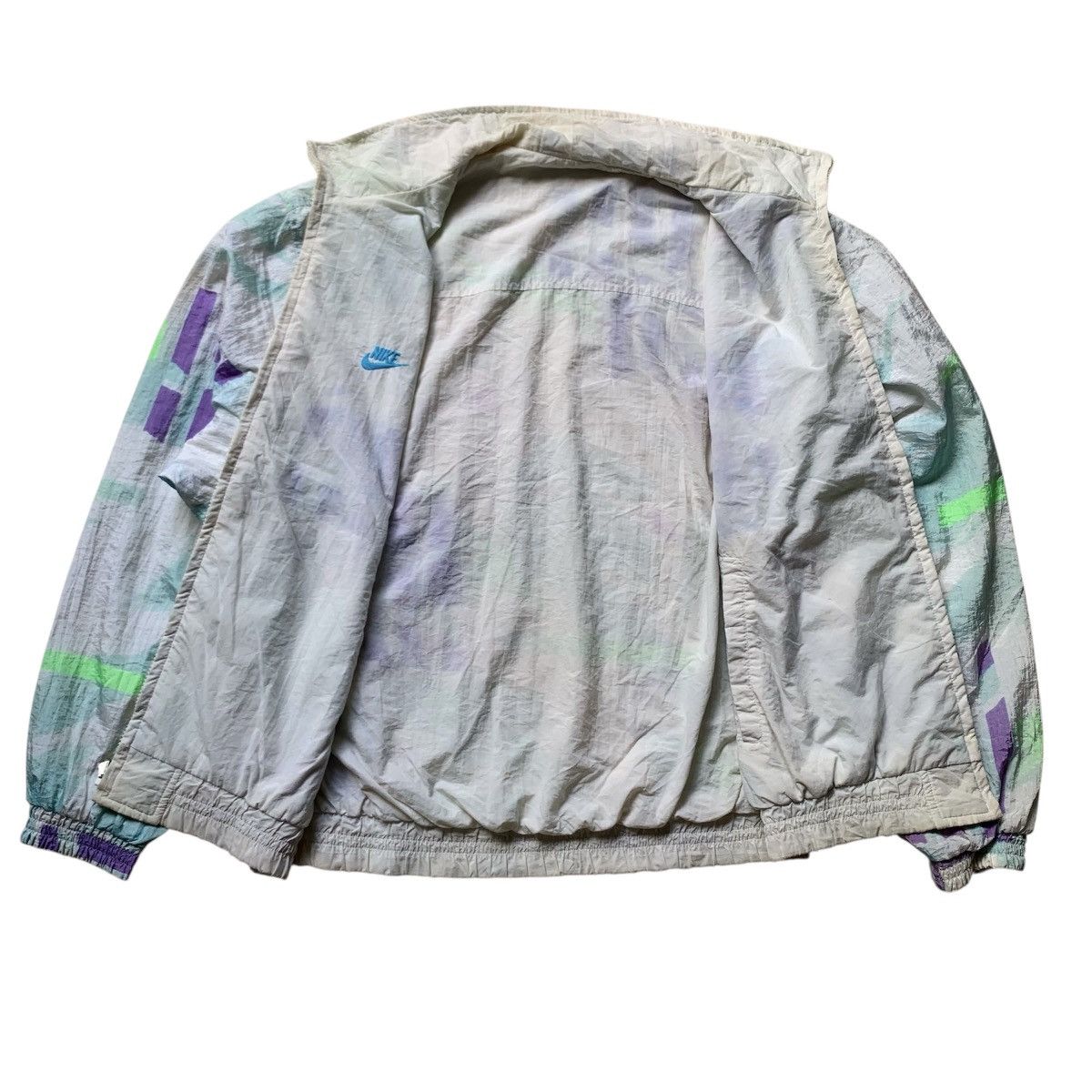 Nike Vintage 90's NIKE EEL nylon reversible windbreaker jacket Size US XL / EU 56 / 4 - 6 Thumbnail