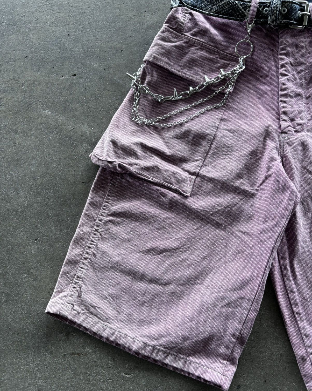 Japanese Brand *Sample Blue way Monkey Cargo Pants Size US 29 - 2 Thumbnail