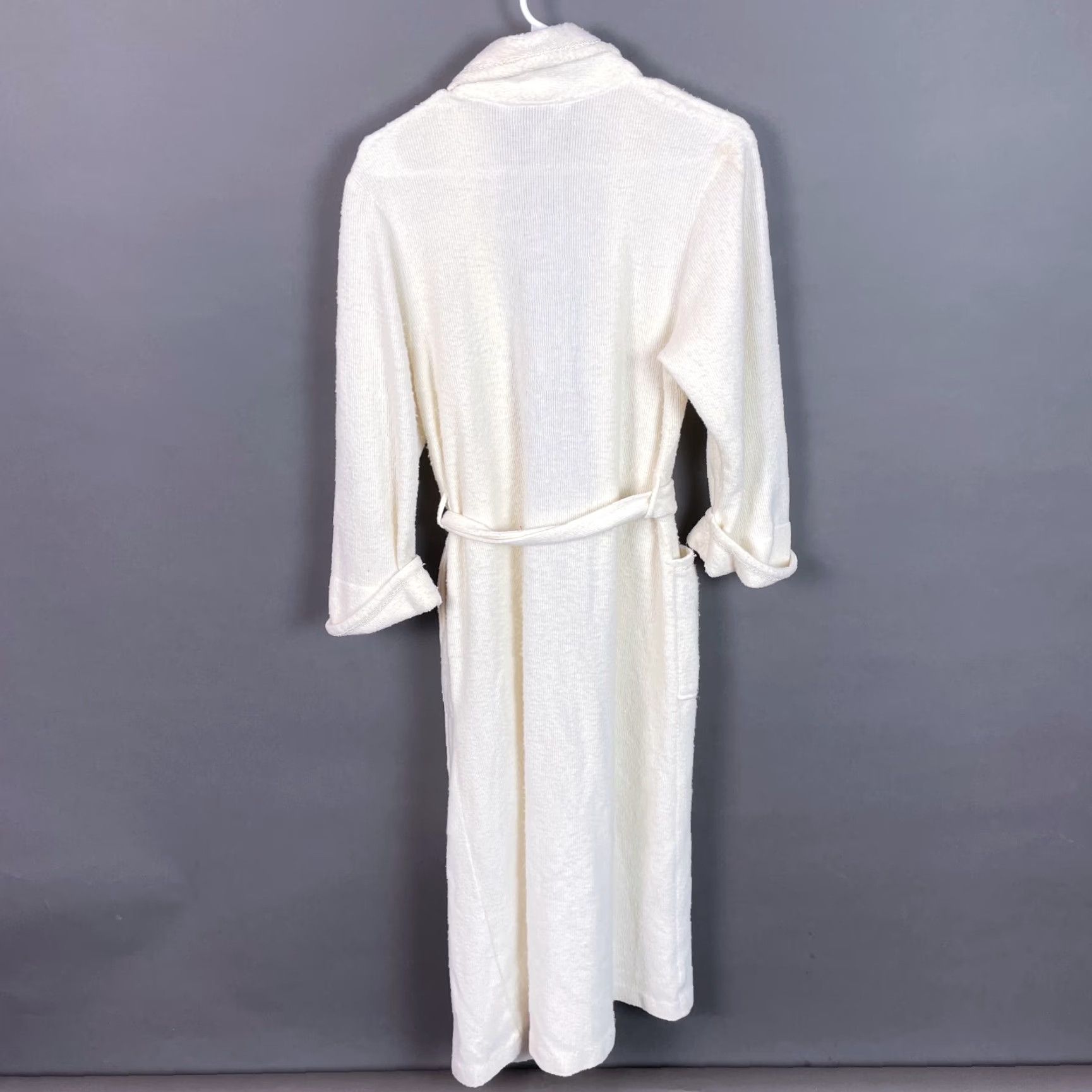 Vintage VINTAGE Diamond Tea Robe Ivory Canada Union Belt Tall Petite Nightgown Shirt? Size ONE SIZE - 8 Thumbnail